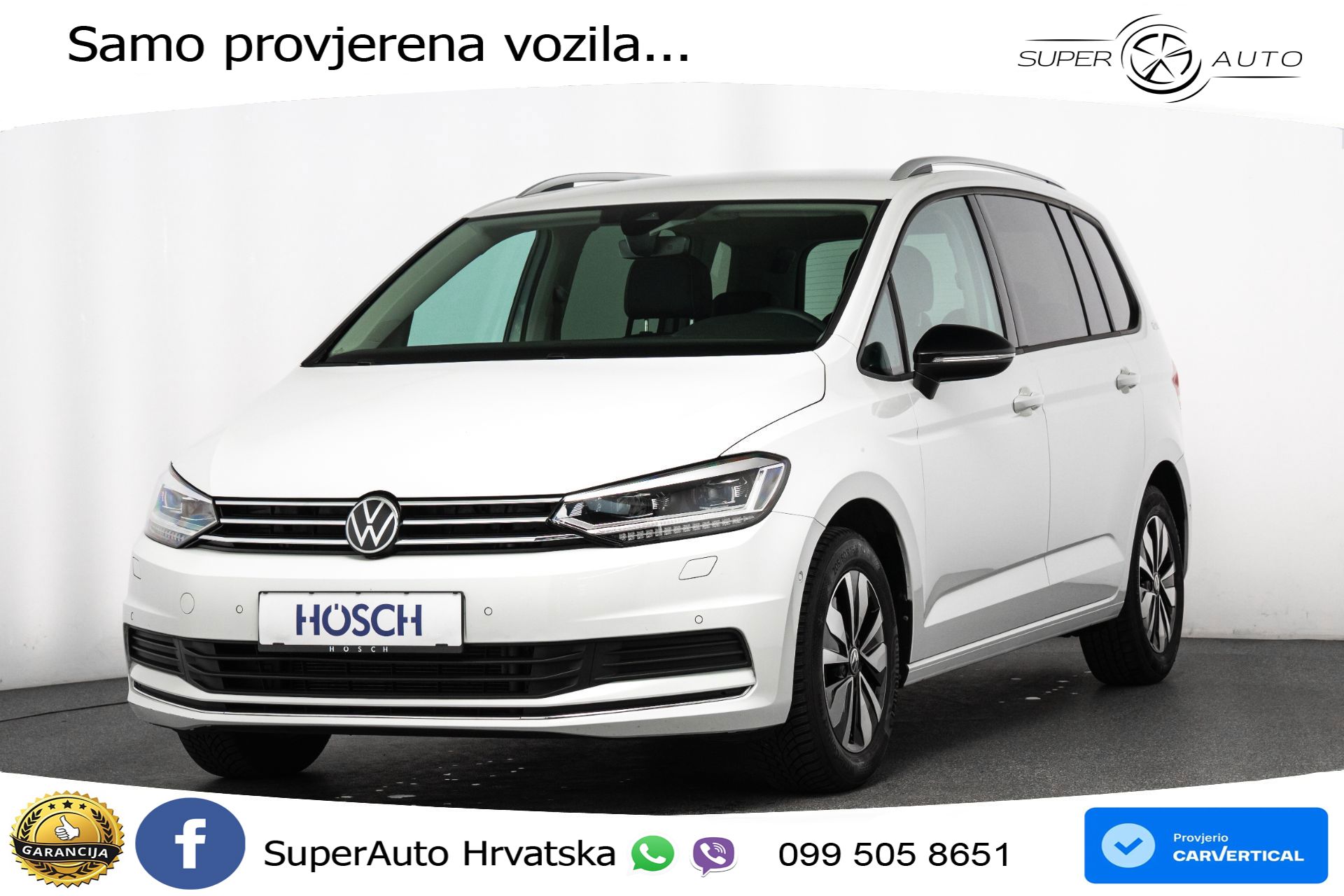 VW Touran 2.0 TDI DSG Comfortline 150 KS, 7-SJED+ACC+GR SJED+VIRT+NAVI