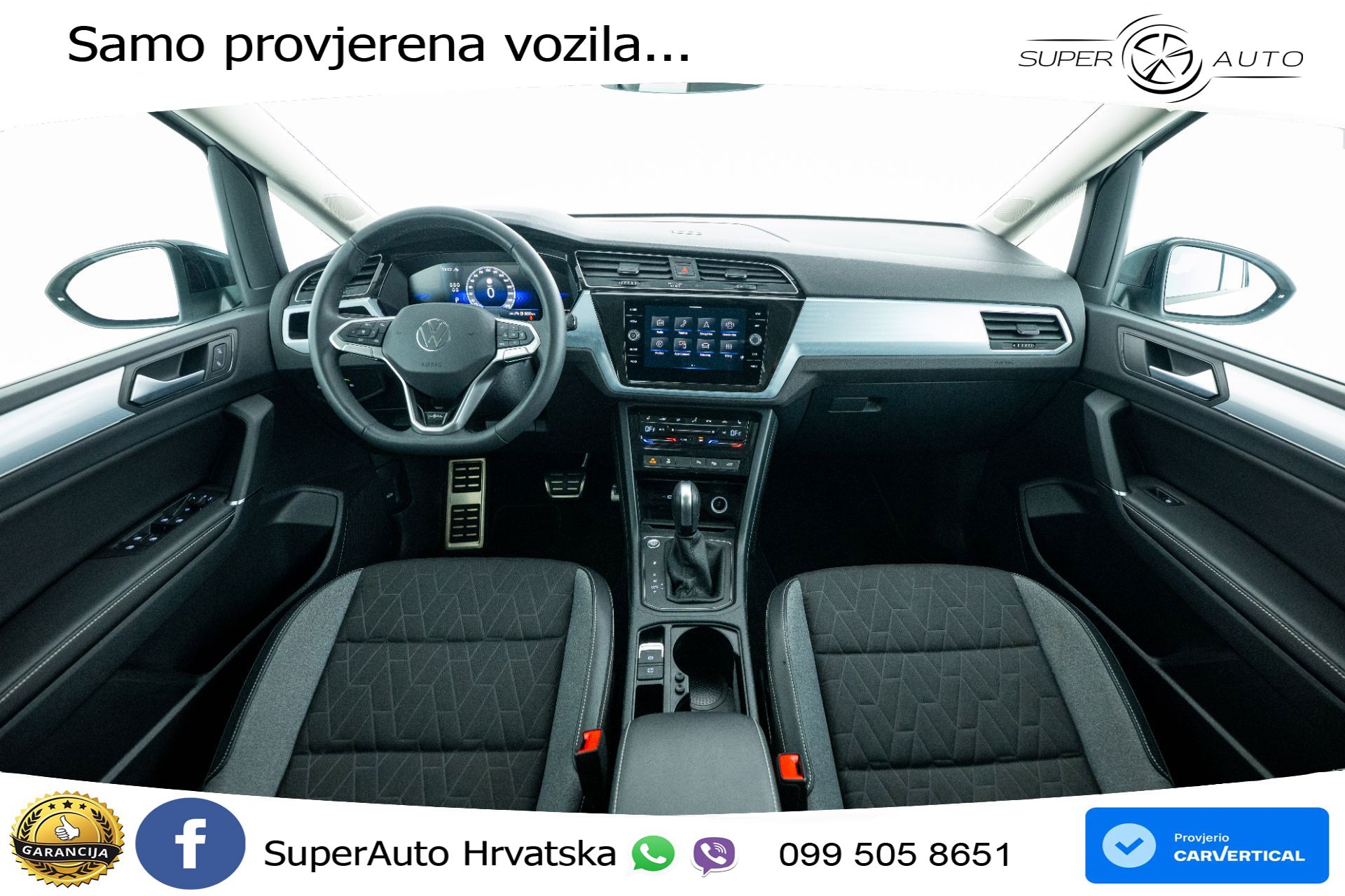 VW Touran 2.0 TDI DSG Comfortline 150 KS, 7-SJED+ACC+GR SJED+VIRT+NAVI