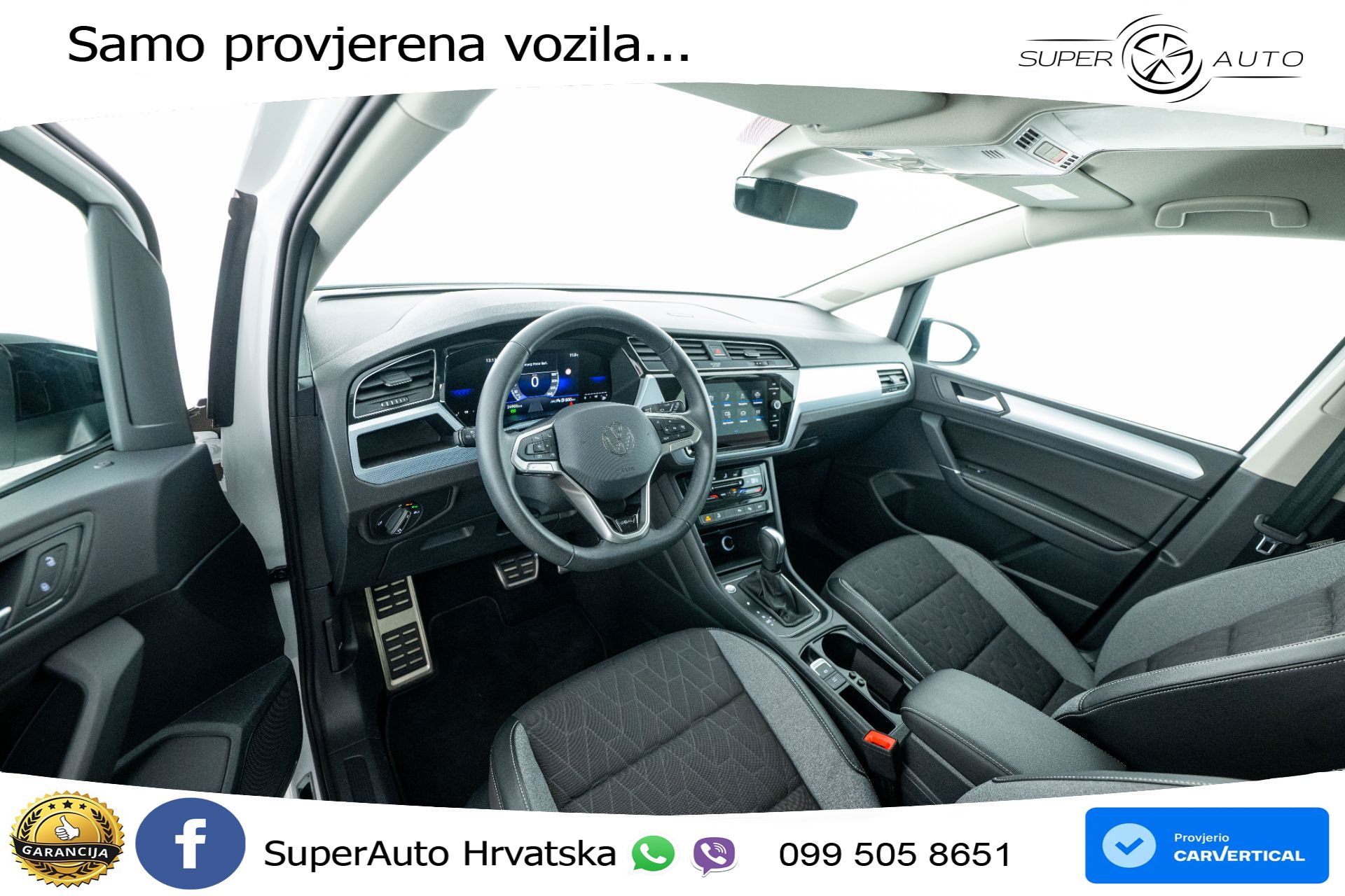 VW Touran 2.0 TDI DSG Comfortline 150 KS, 7-SJED+ACC+GR SJED+VIRT+NAVI