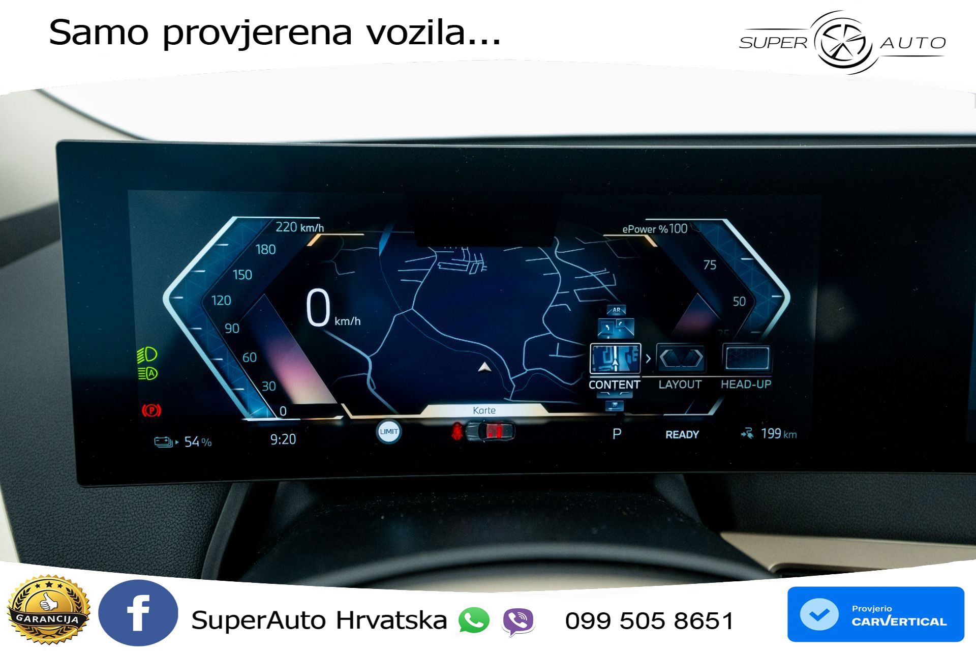 BMW iX 76.6 kWh xDrive40 Sport 326 KS, LED+HEAD+GR SJED+PDC+KAM+VIRT