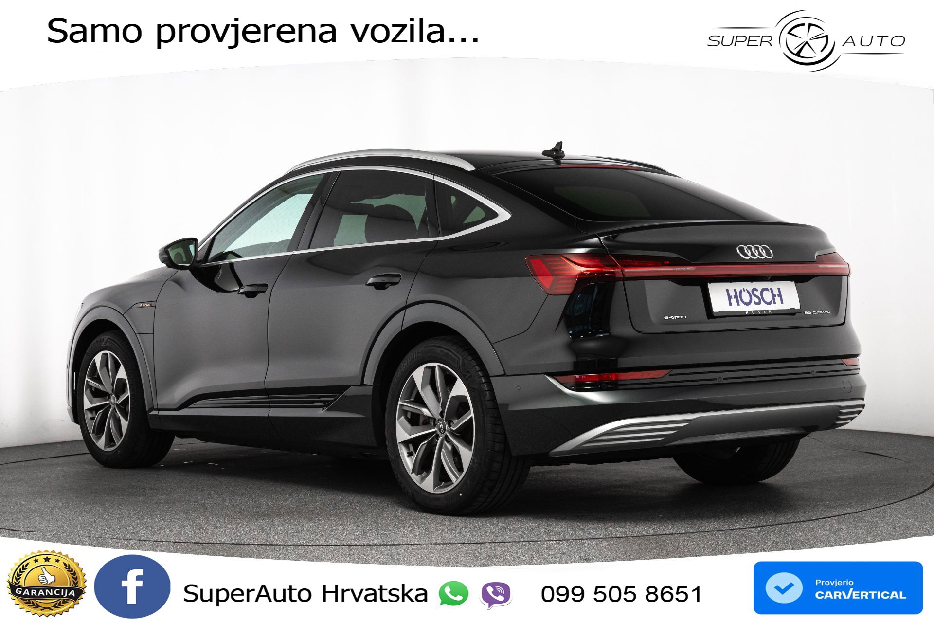 Audi e-tron SB 55 95 kWh quattro Advanced 408 KS, ZRAČNI+MATRIX+ACC+GR SJED+360