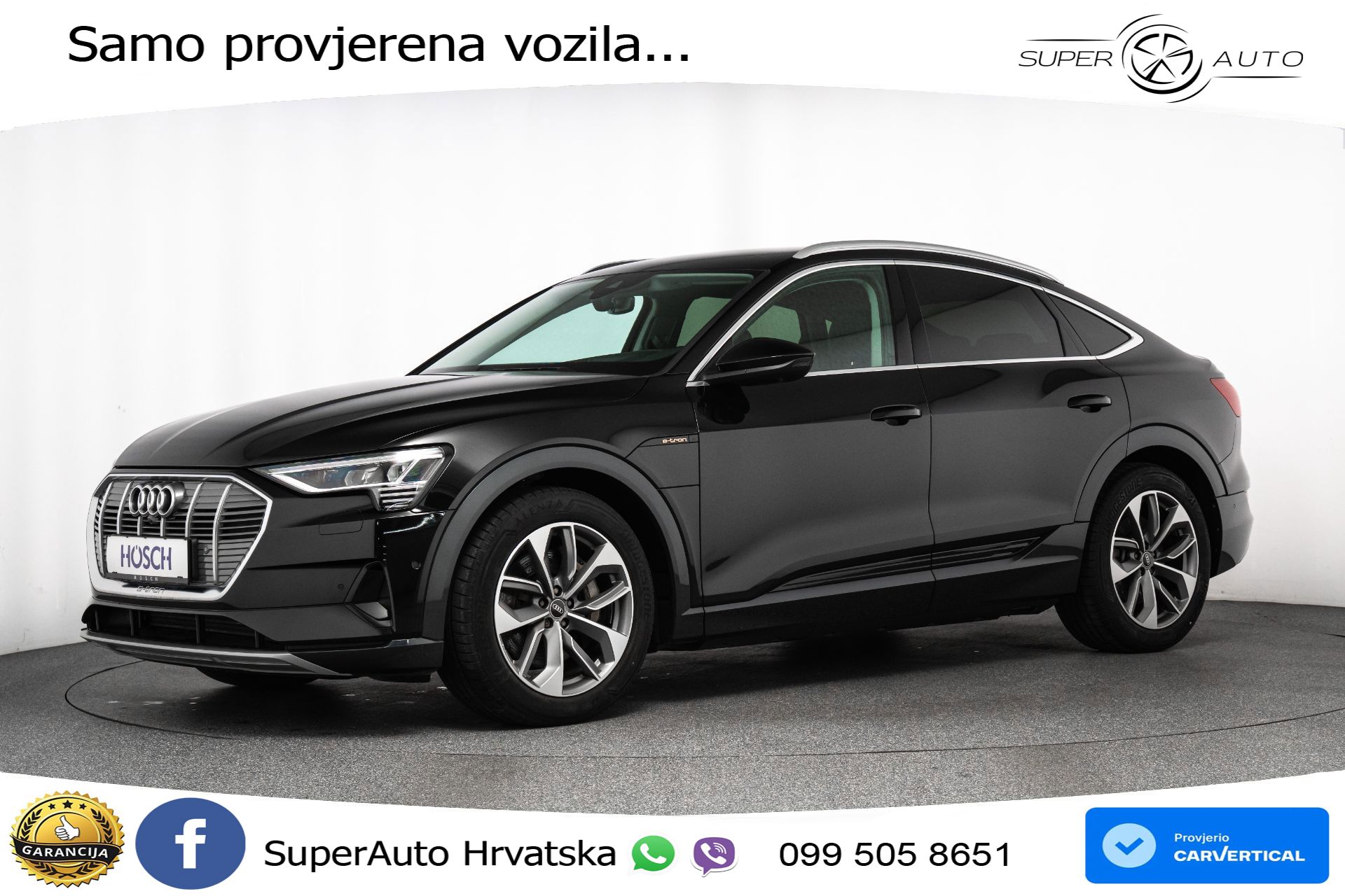 Audi e-tron SB 55 95 kWh quattro Advanced 408 KS, ZRAČNI+MATRIX+ACC+GR SJED+360