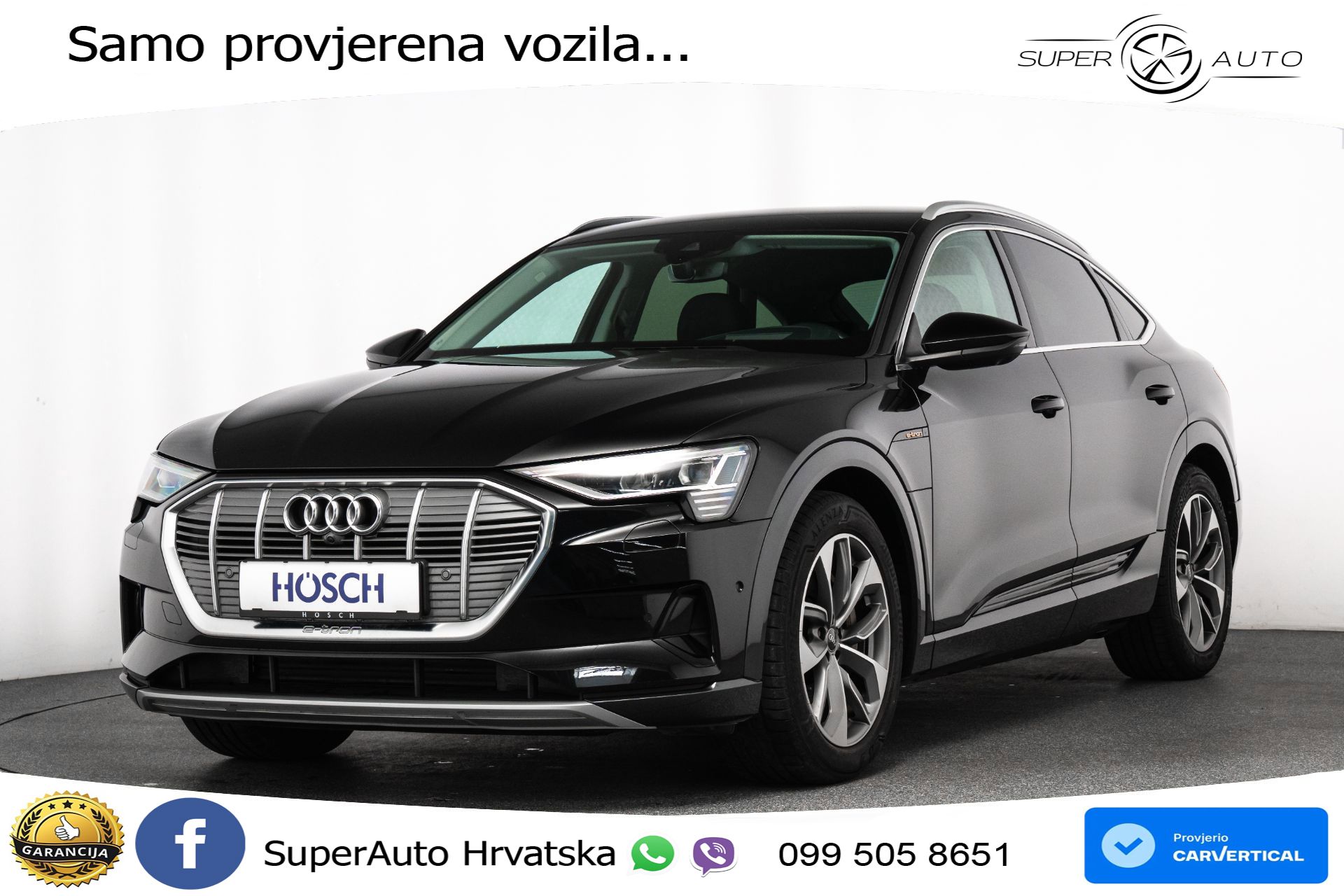 Audi e-tron SB 55 95 kWh quattro Advanced 408 KS, ZRAČNI+MATRIX+ACC+GR SJED+360