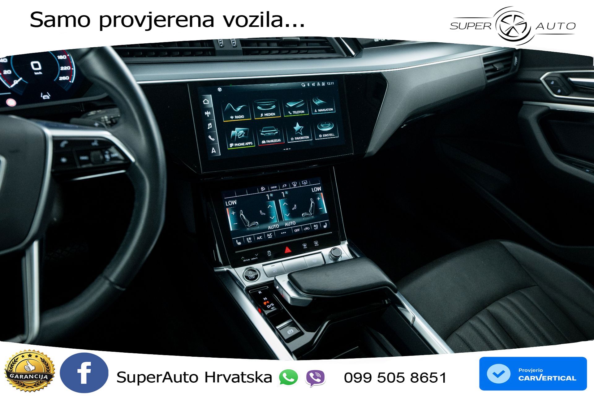 Audi e-tron SB 55 95 kWh quattro Advanced 408 KS, ZRAČNI+MATRIX+ACC+GR SJED+360