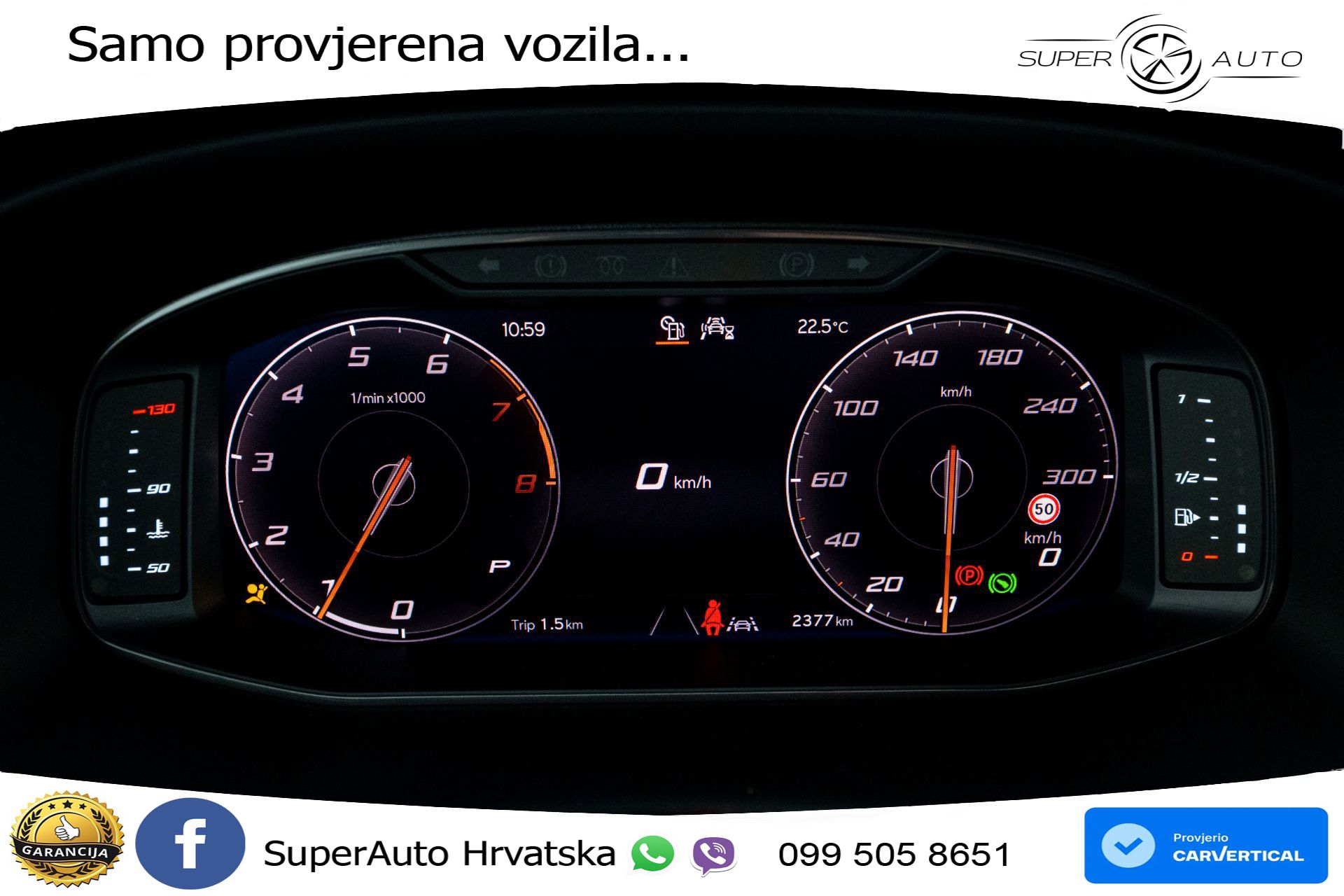 Cupra Ateca 1.5 TSI DSG 150 KS, ACC+VIRT+NAVI