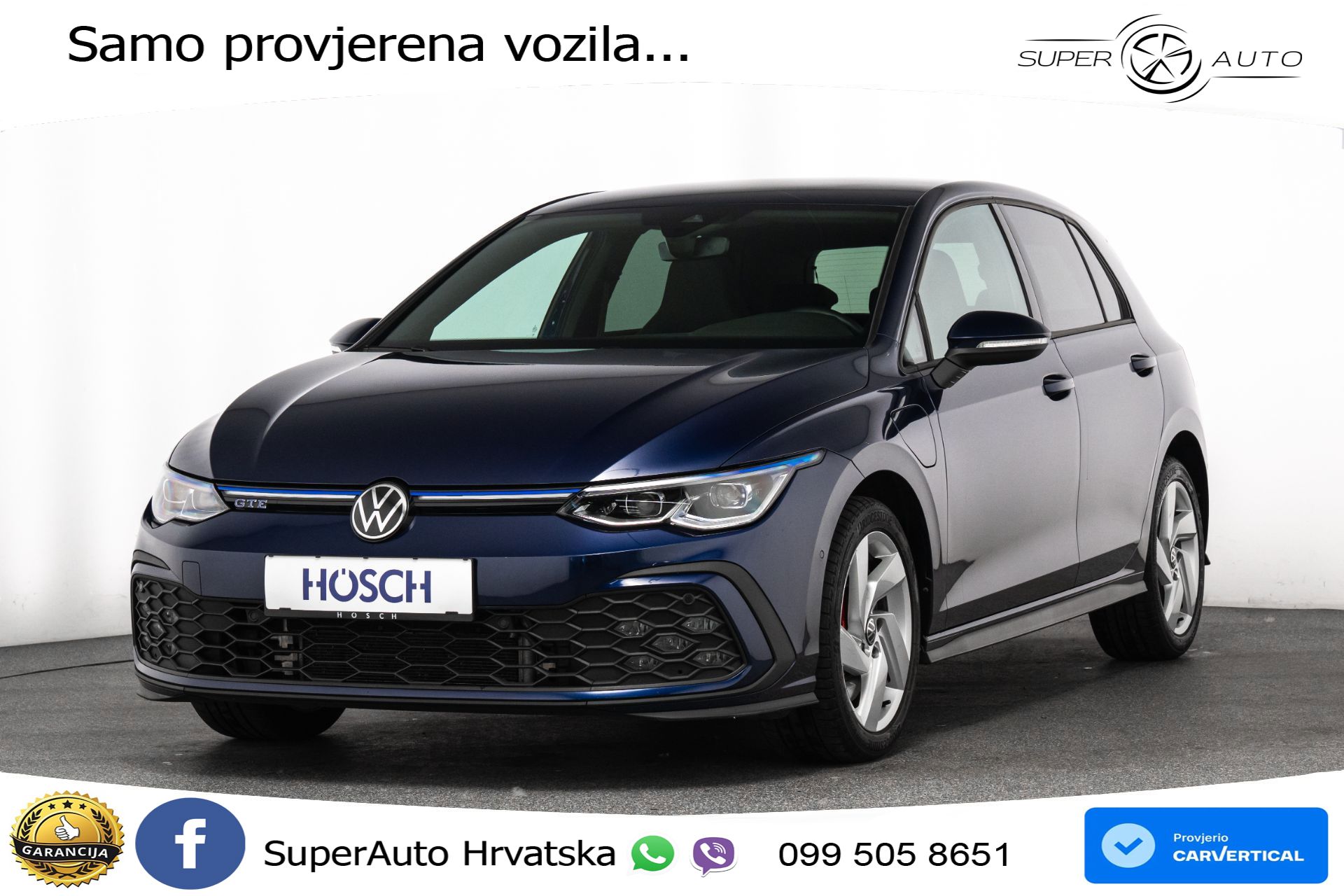 VW Golf 8 GTE 1.4 TSI DSG 245 KS, MATRIX+ACC+KAM+PDC+VIRT+ASIST