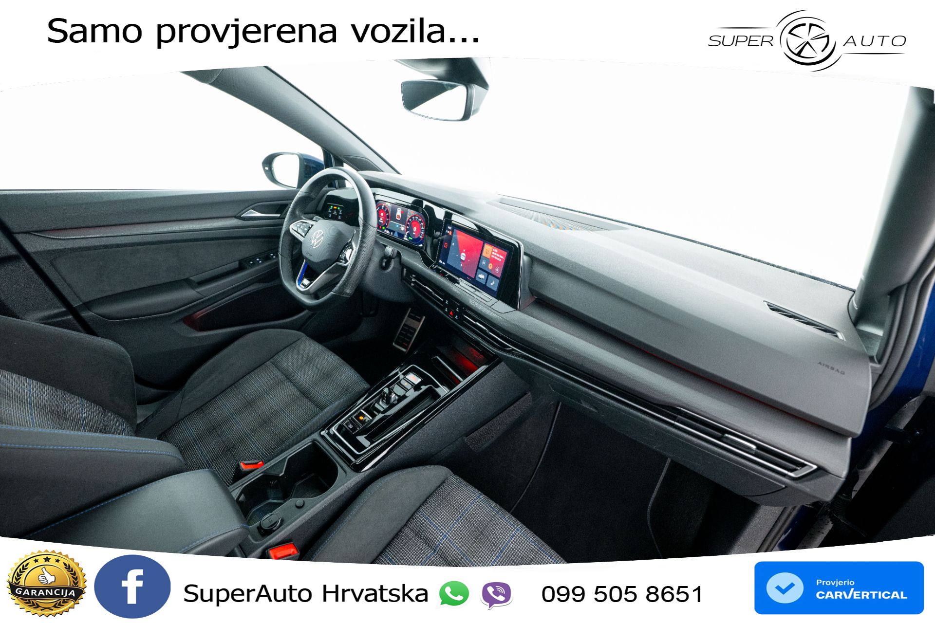 VW Golf 8 GTE 1.4 TSI DSG 245 KS, MATRIX+ACC+KAM+PDC+VIRT+ASIST