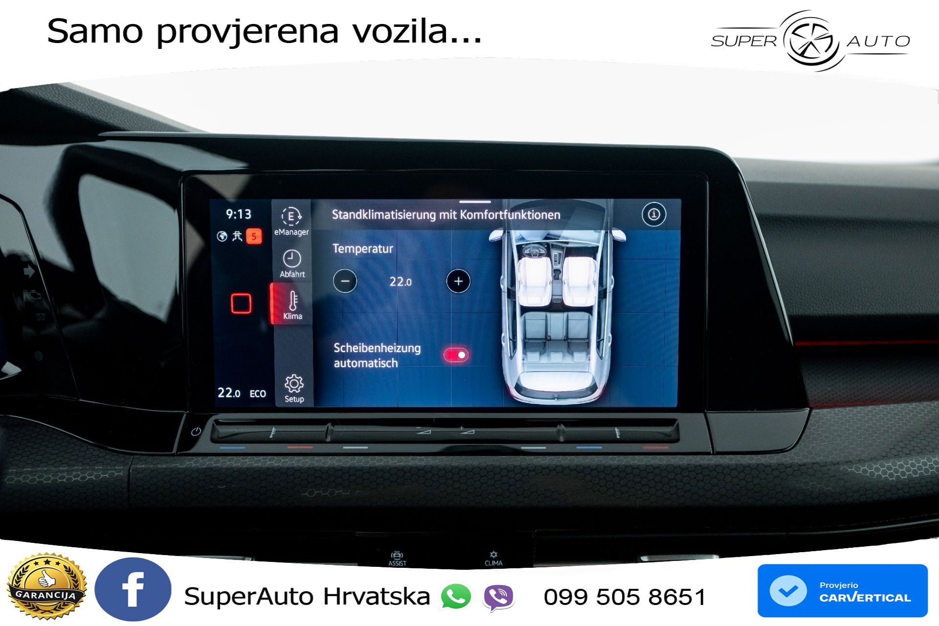 VW Golf 8 GTE 1.4 TSI DSG 245 KS, MATRIX+ACC+KAM+PDC+VIRT+ASIST