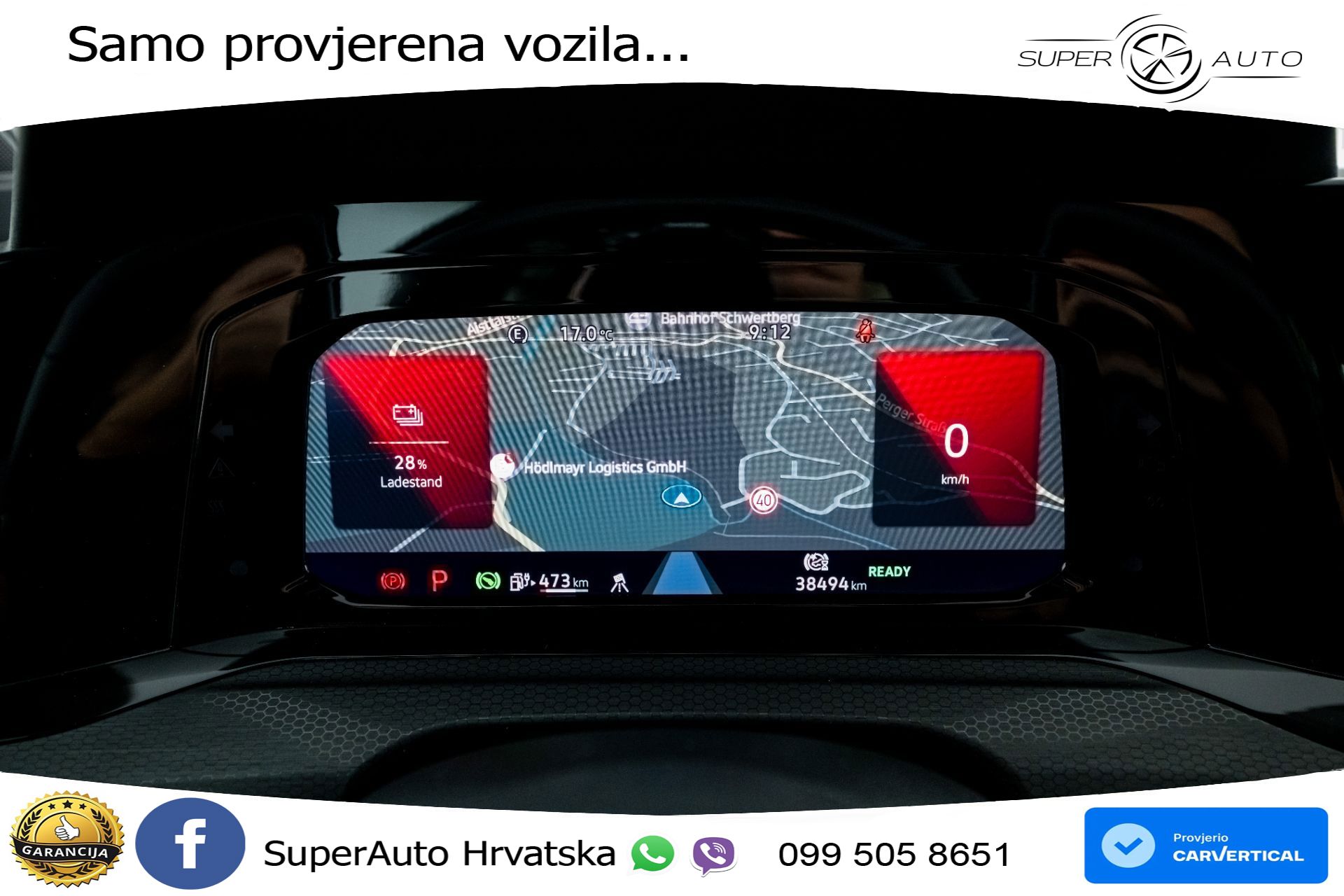 VW Golf 8 GTE 1.4 TSI DSG 245 KS, MATRIX+ACC+KAM+PDC+VIRT+ASIST