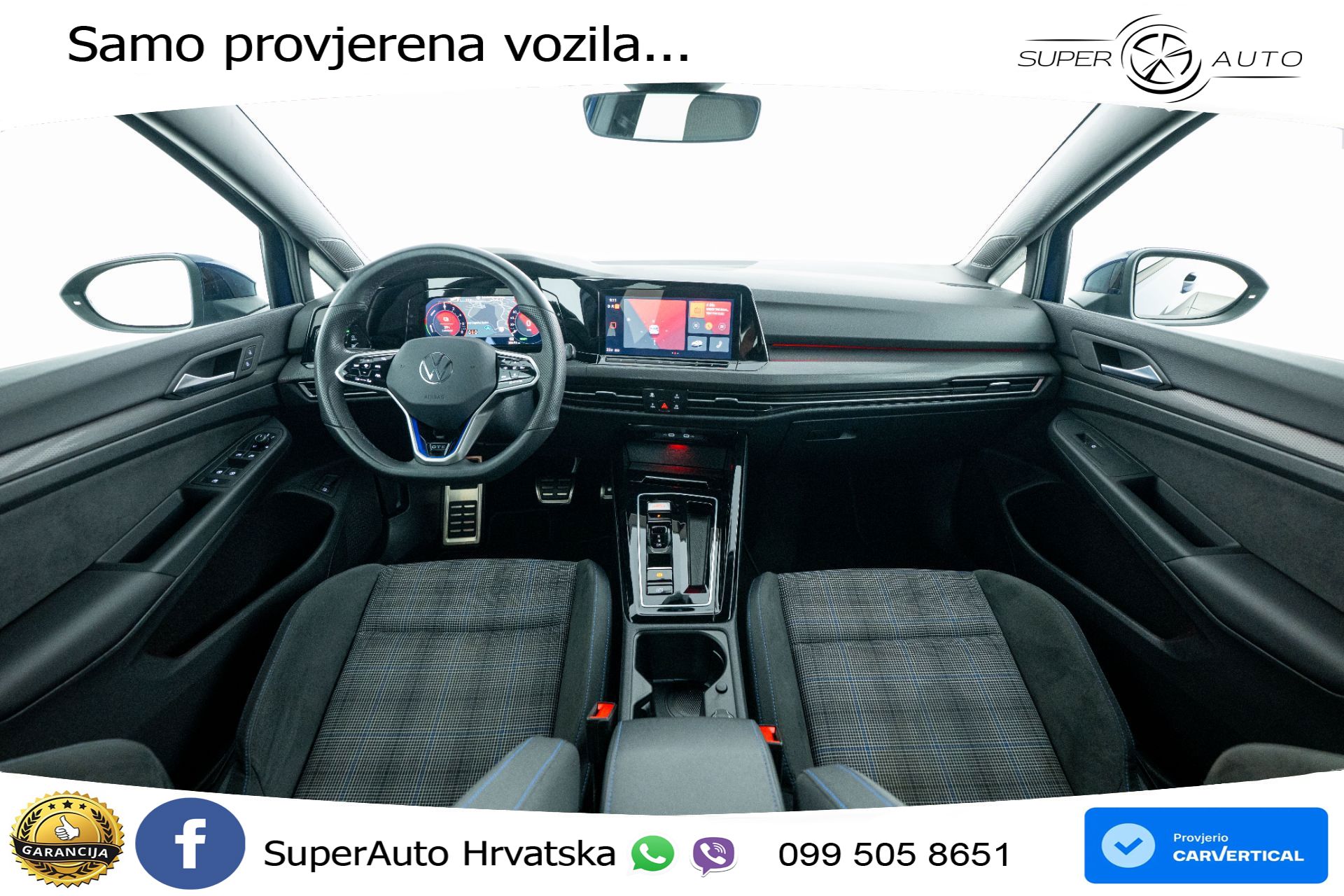VW Golf 8 GTE 1.4 TSI DSG 245 KS, MATRIX+ACC+KAM+PDC+VIRT+ASIST