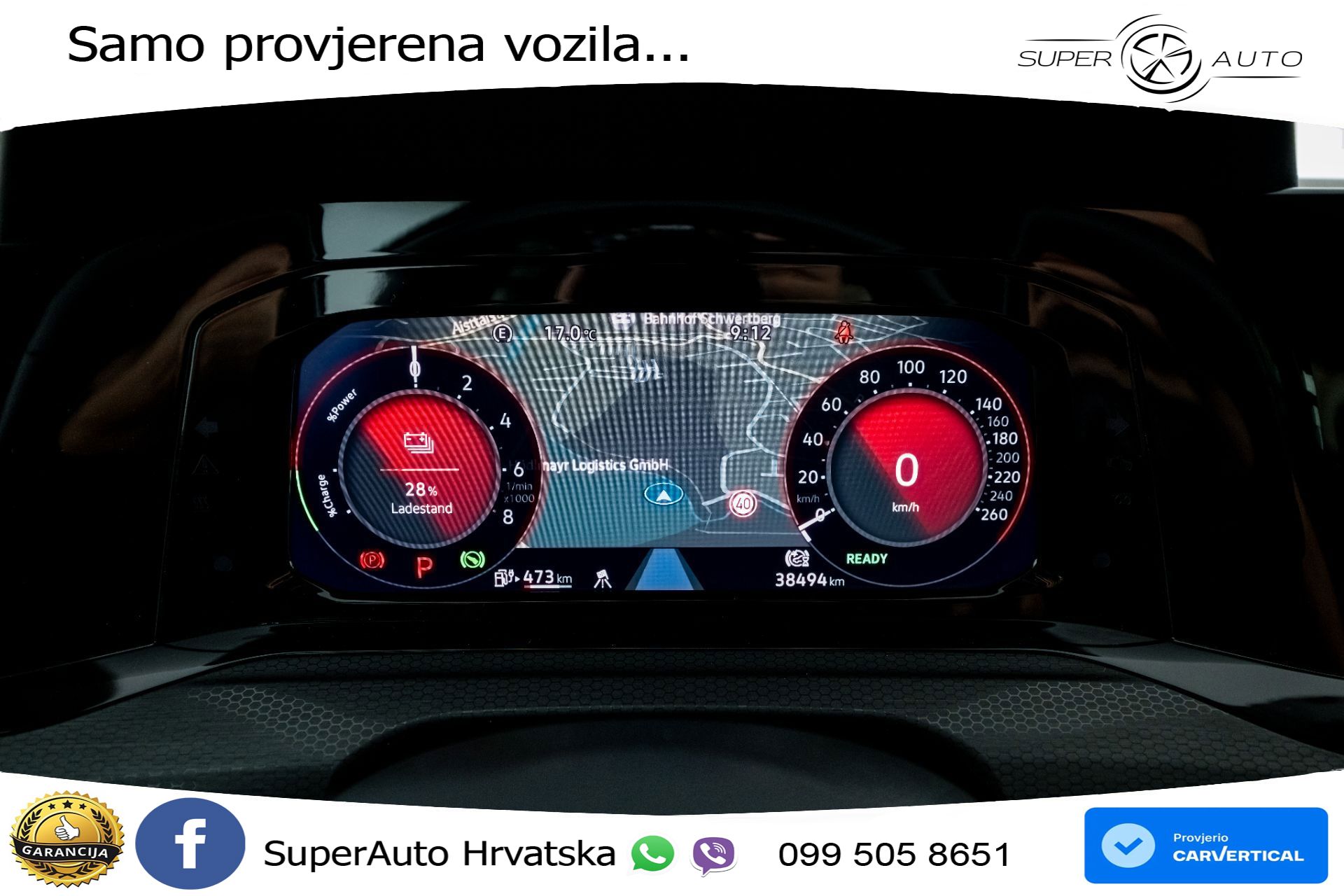 VW Golf 8 GTE 1.4 TSI DSG 245 KS, MATRIX+ACC+KAM+PDC+VIRT+ASIST