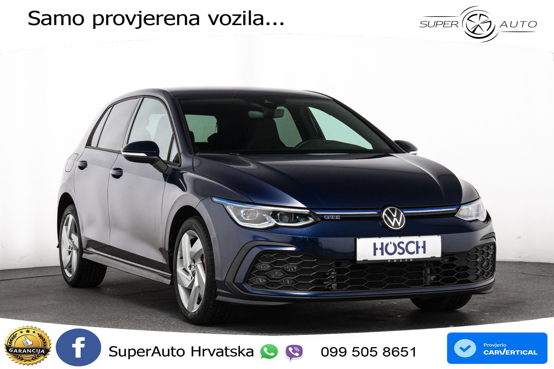 VW Golf 8 GTE 1.4 TSI DSG 245 KS, MATRIX+ACC+KAM+PDC+VIRT+ASIST