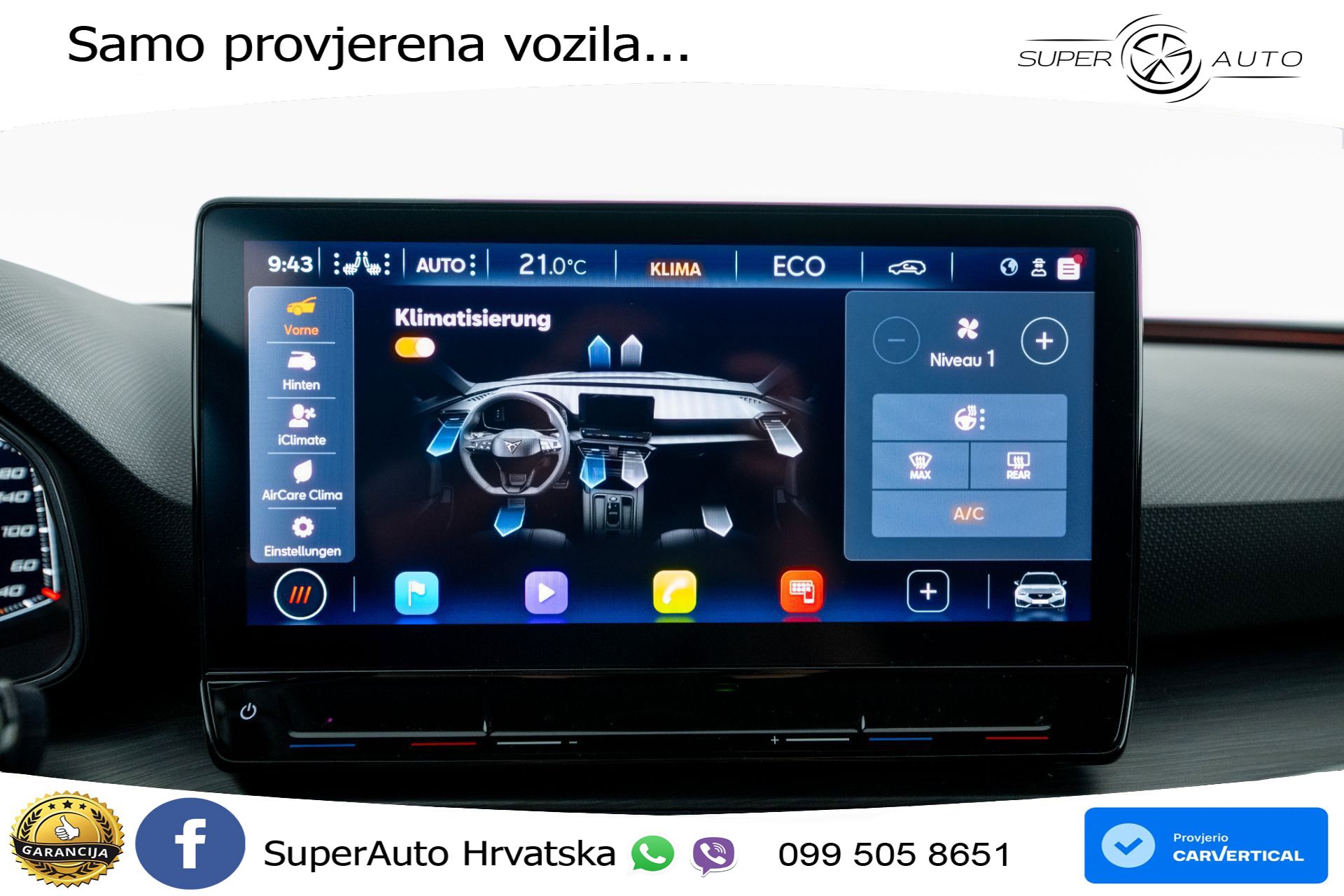 Cupra Leon SP 1.4 TSI DSG VZ 245 KS, LED+ACC+GR SJED+KAM+VIRT+PDC