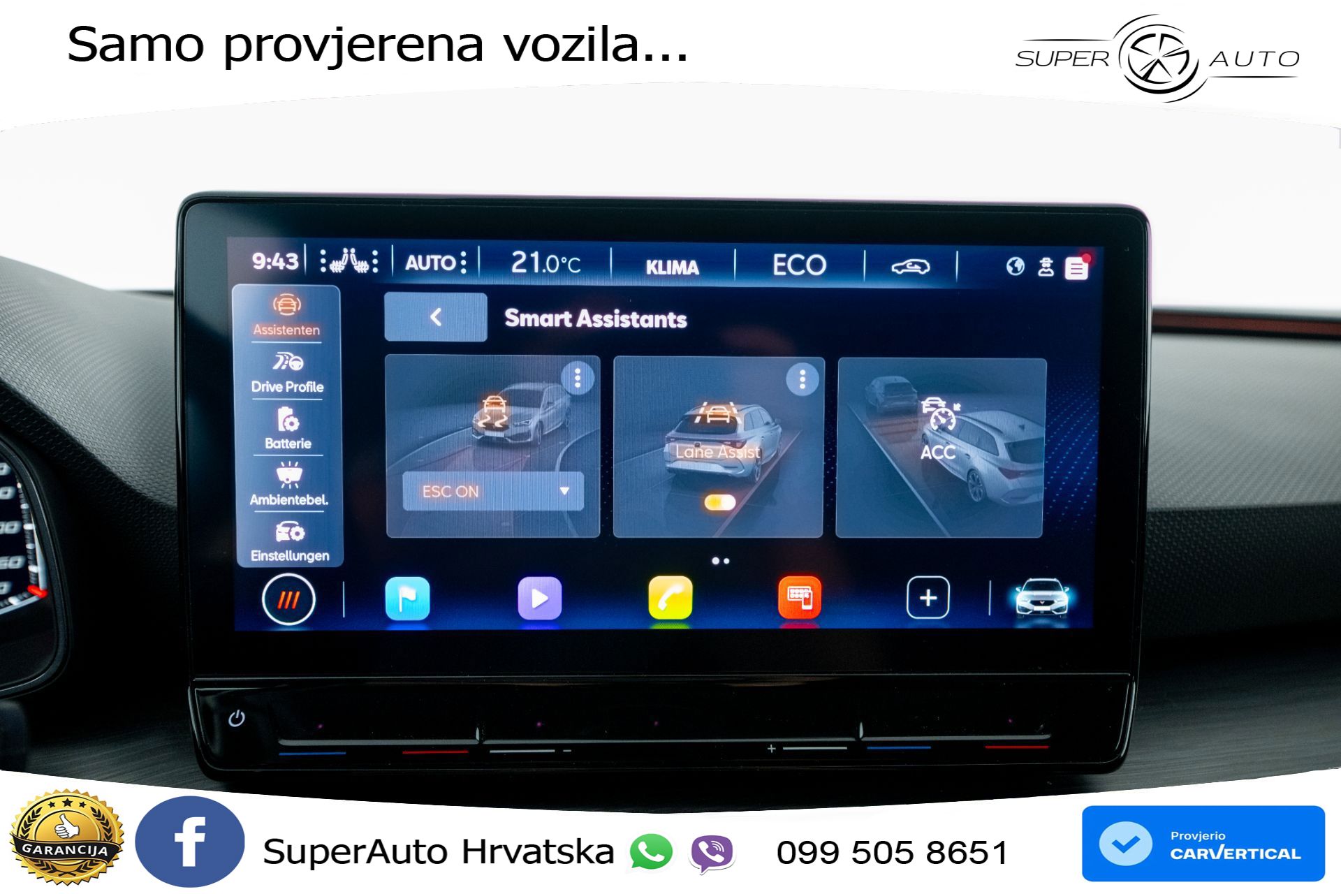 Cupra Leon SP 1.4 TSI DSG VZ 245 KS, LED+ACC+GR SJED+KAM+VIRT+PDC