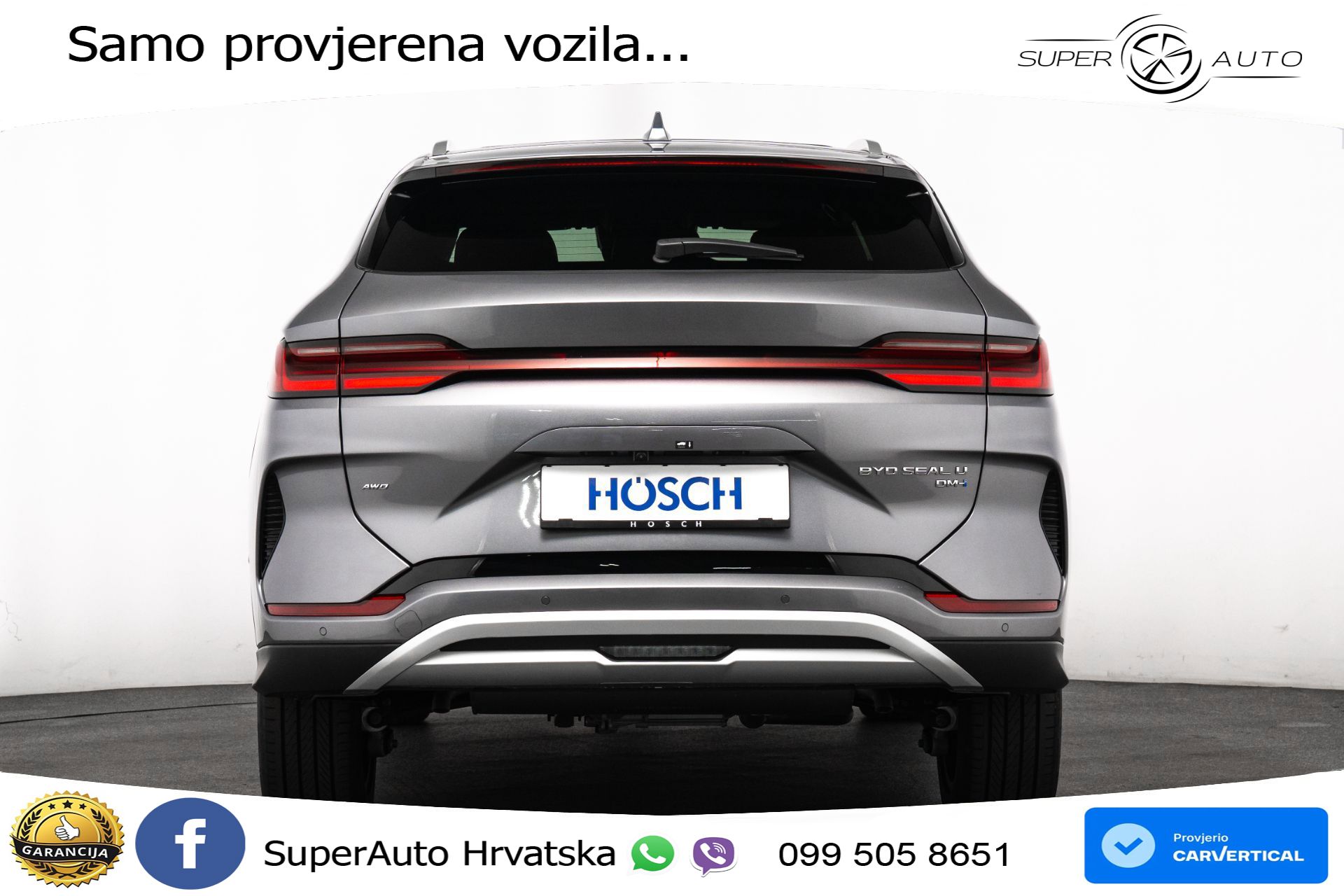 NOVO BYD Seal U DM-i 1.5L AWD Aut. Design 324 KS, ACC+360+GR SJED+PANO+HEAD+VIRT