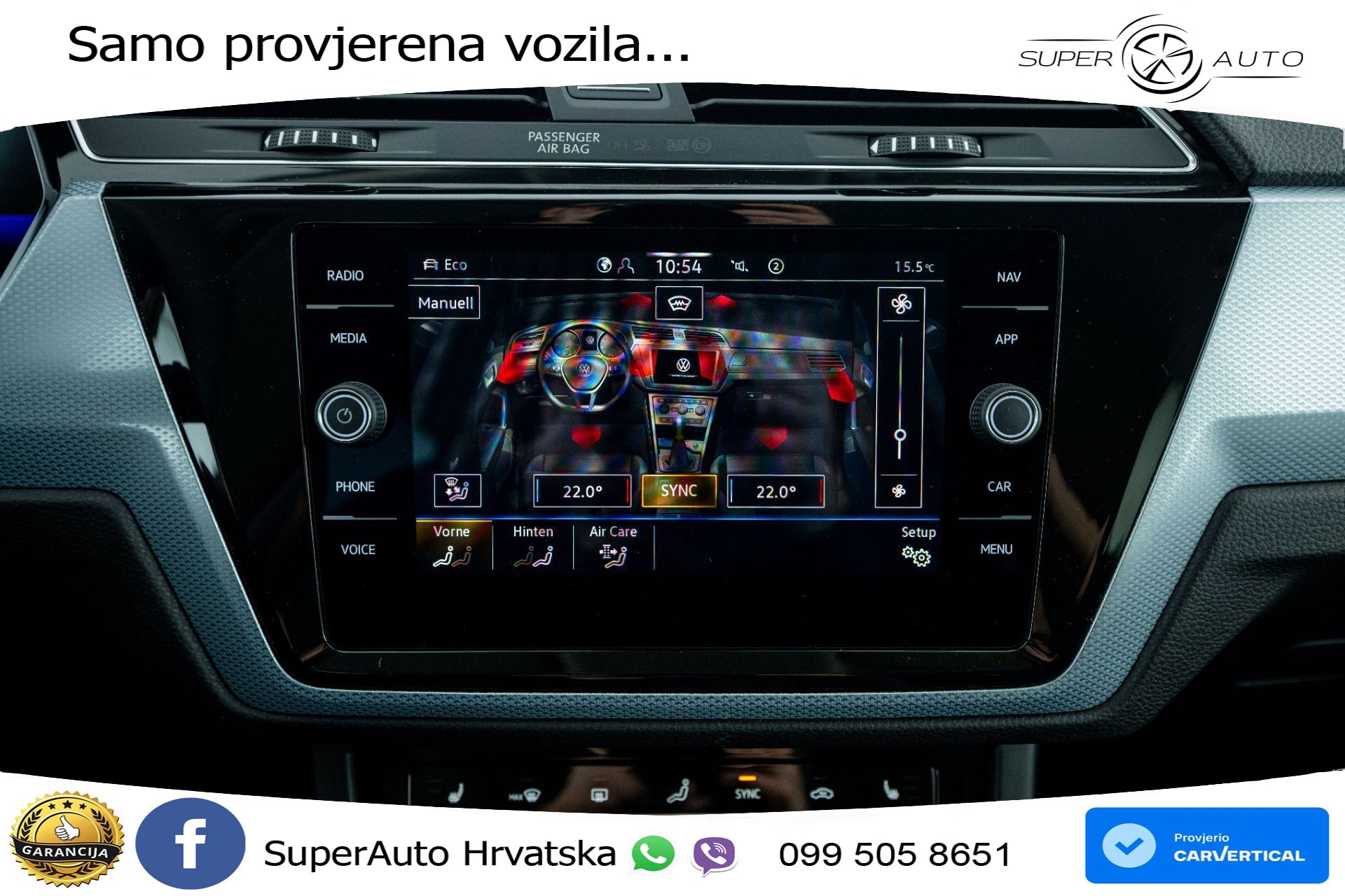 VW Touran 2.0 TDI DSG Comfortline 150 KS, 7-SJED+LED+ACC+GR SJED+KAM+VIRT
