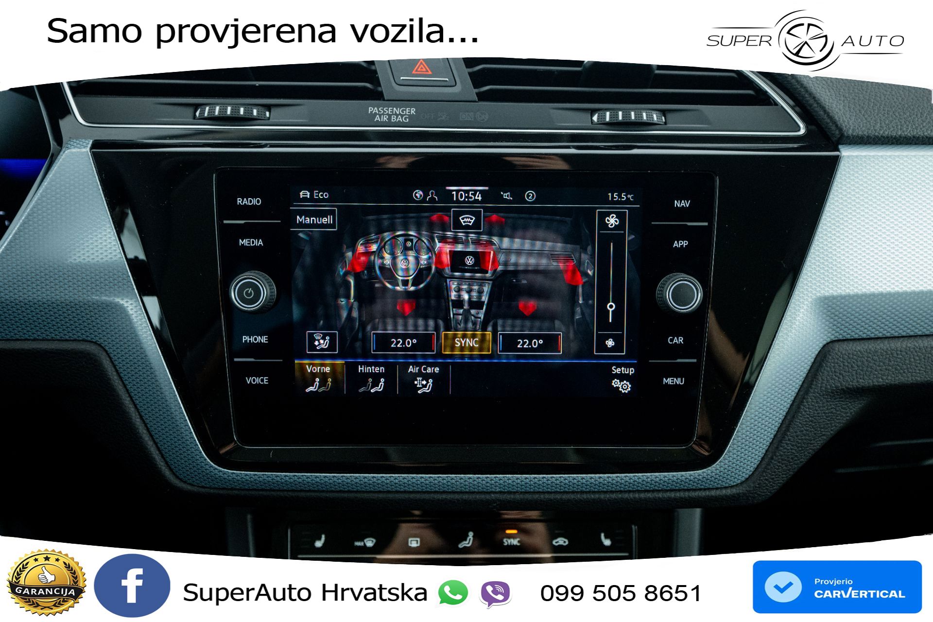 VW Touran 2.0 TDI DSG Comfortline 150 KS, 7-SJED+LED+ACC+GR SJED+KAM+VIRT