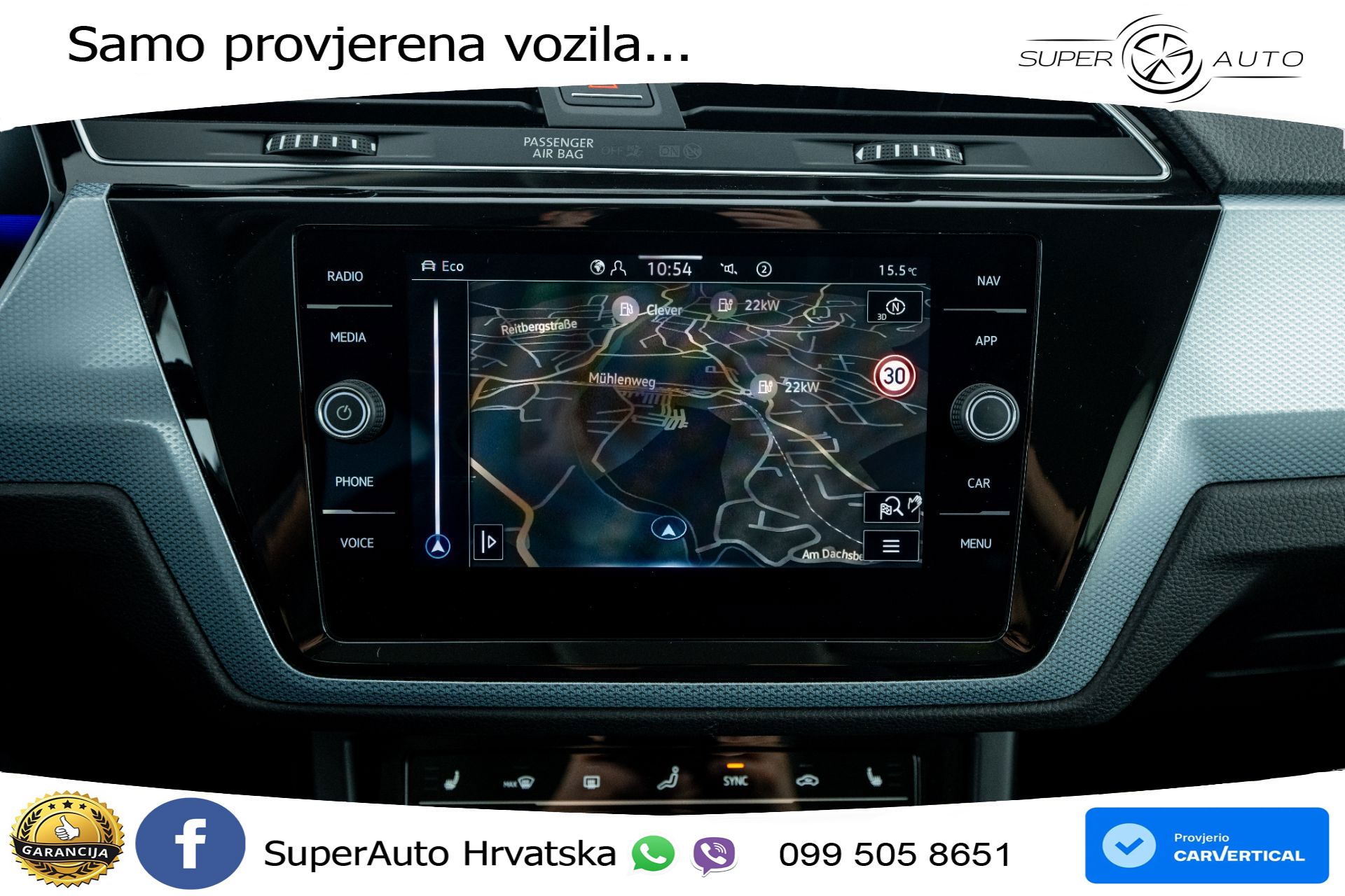 VW Touran 2.0 TDI DSG Comfortline 150 KS, 7-SJED+LED+ACC+GR SJED+KAM+VIRT