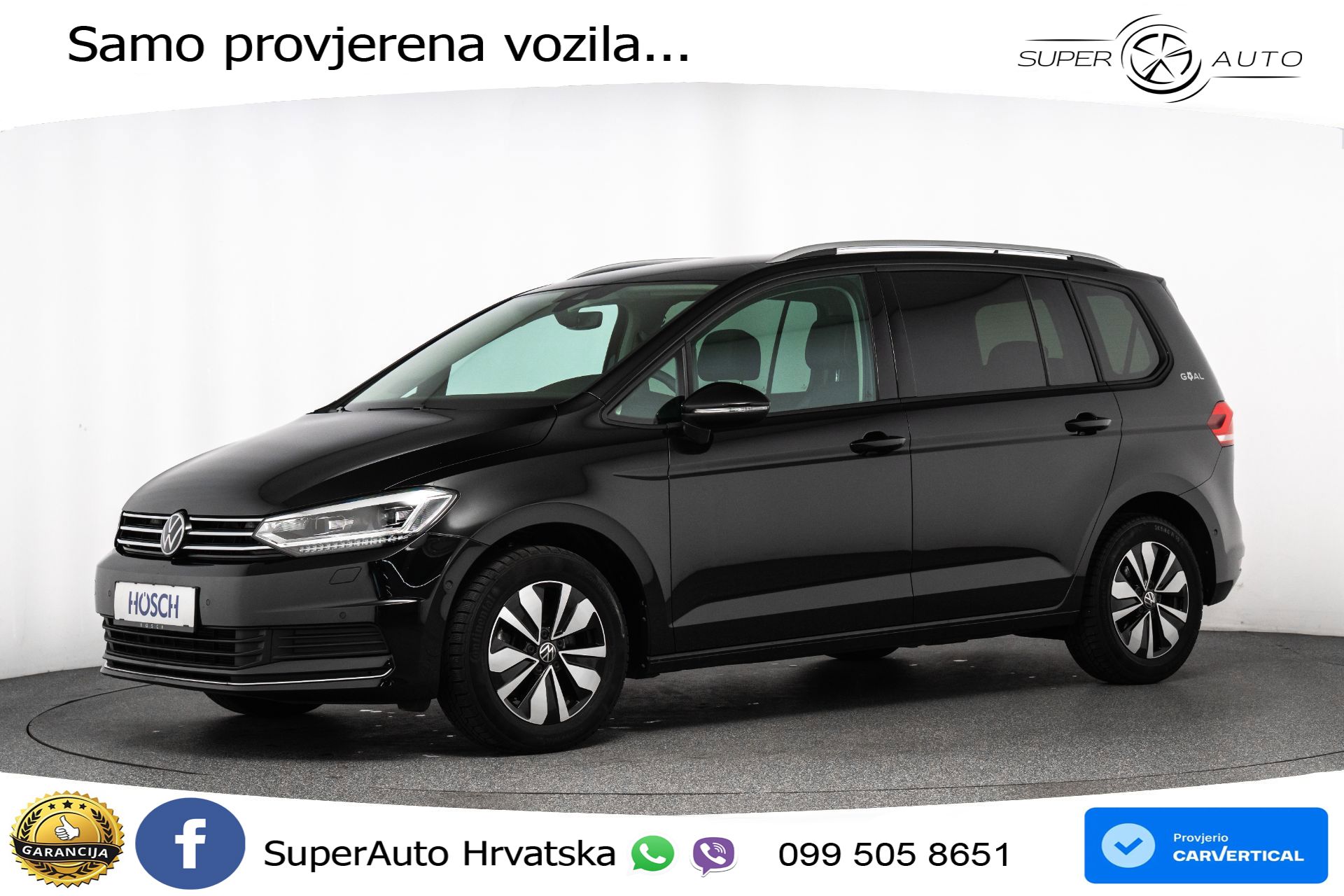VW Touran 2.0 TDI DSG Comfortline 150 KS, 7-SJED+LED+ACC+GR SJED+KAM+VIRT