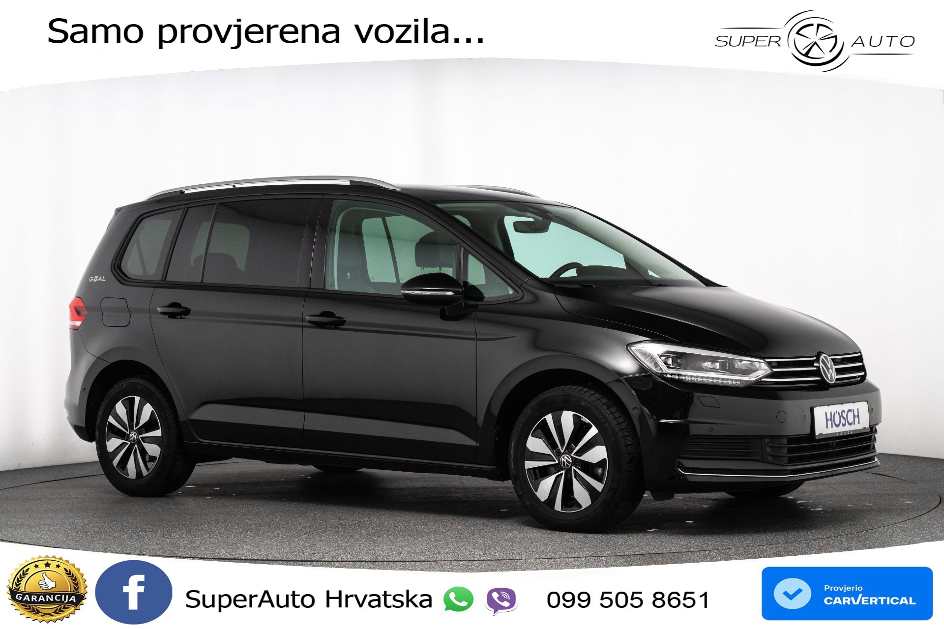 VW Touran 2.0 TDI DSG Comfortline 150 KS, 7-SJED+LED+ACC+GR SJED+KAM+VIRT