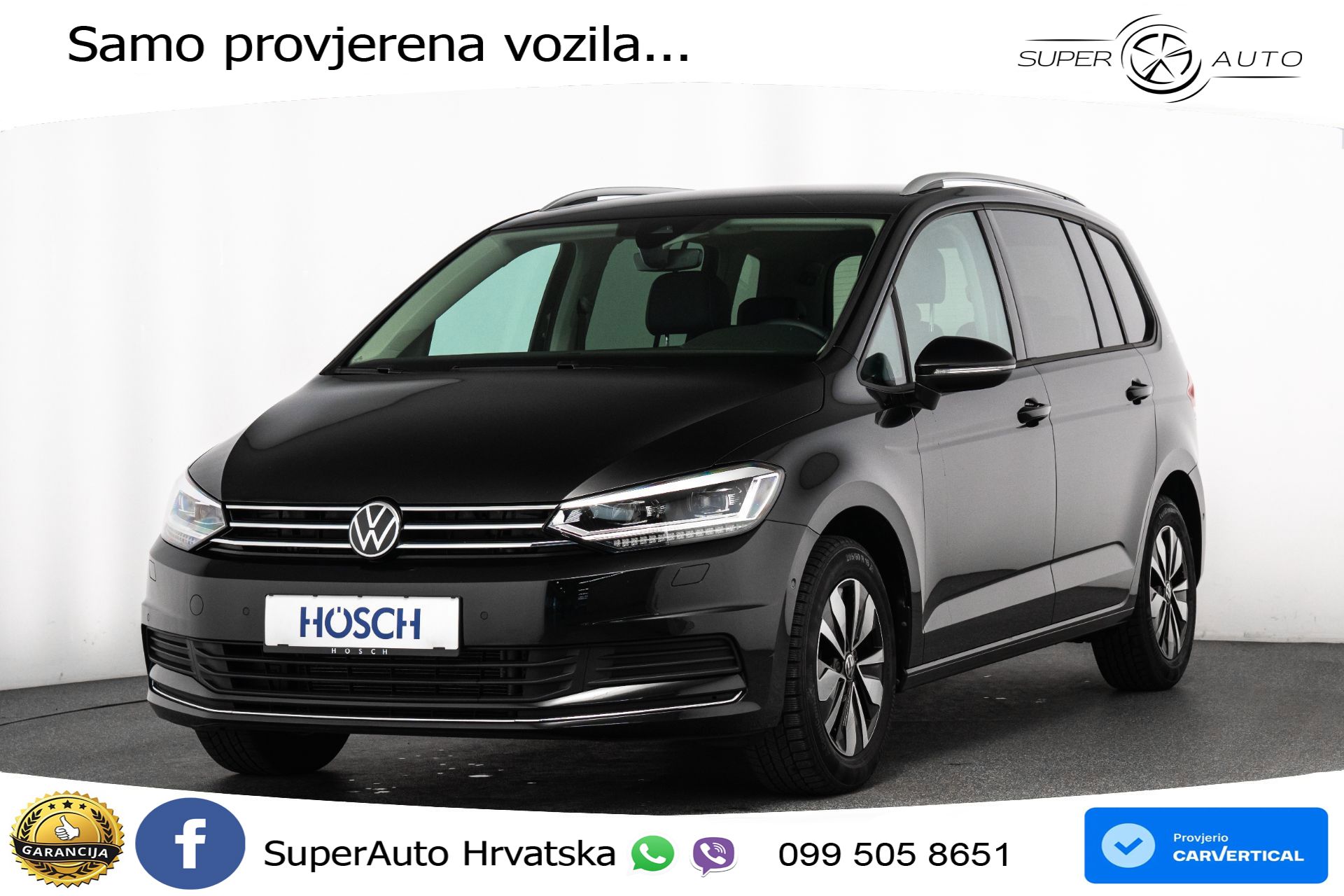 VW Touran 2.0 TDI DSG Comfortline 150 KS, 7-SJED+ACC+GR SJED+VIRT+NAVI