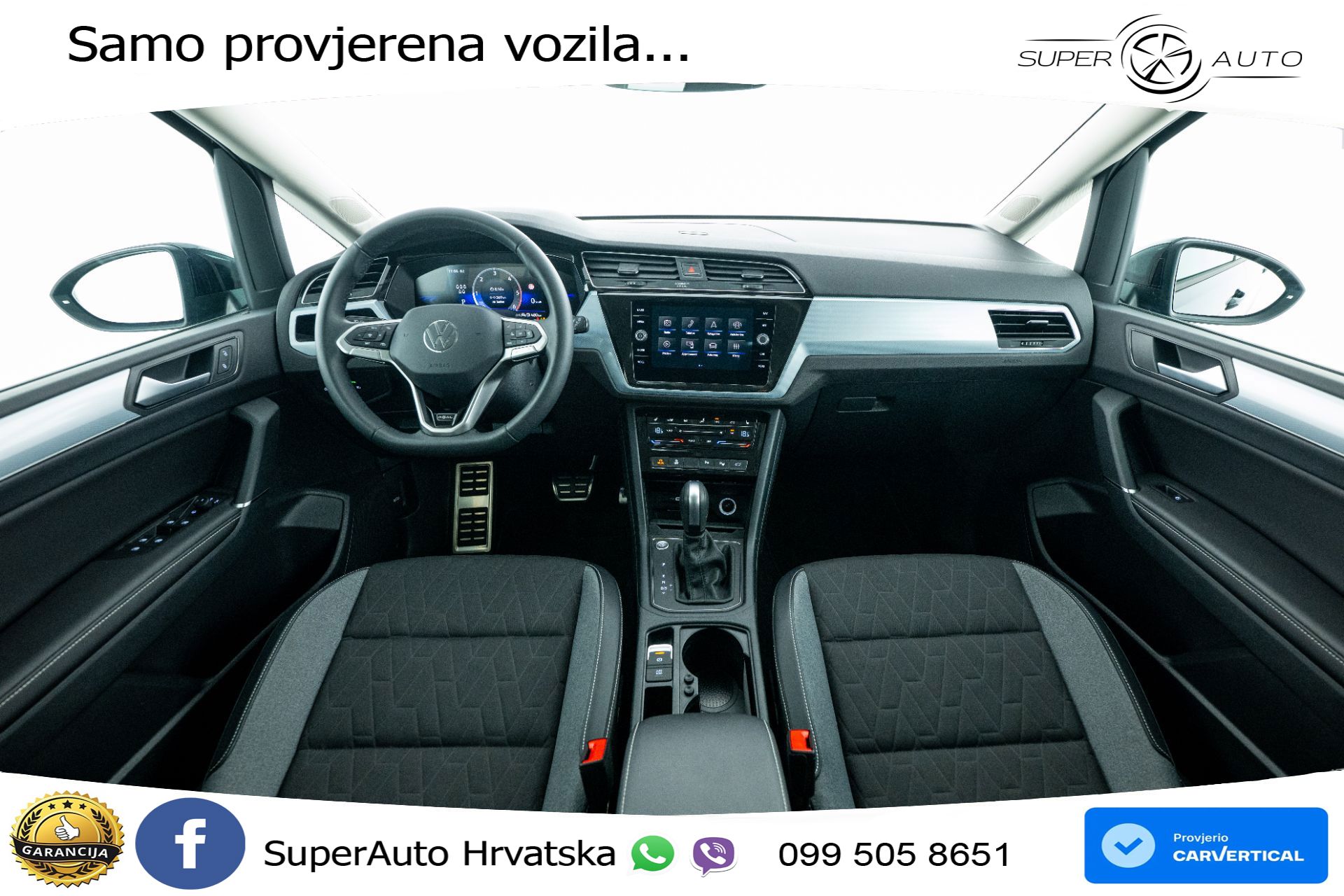 VW Touran 2.0 TDI DSG Comfortline 150 KS, 7-SJED+ACC+GR SJED+VIRT+NAVI