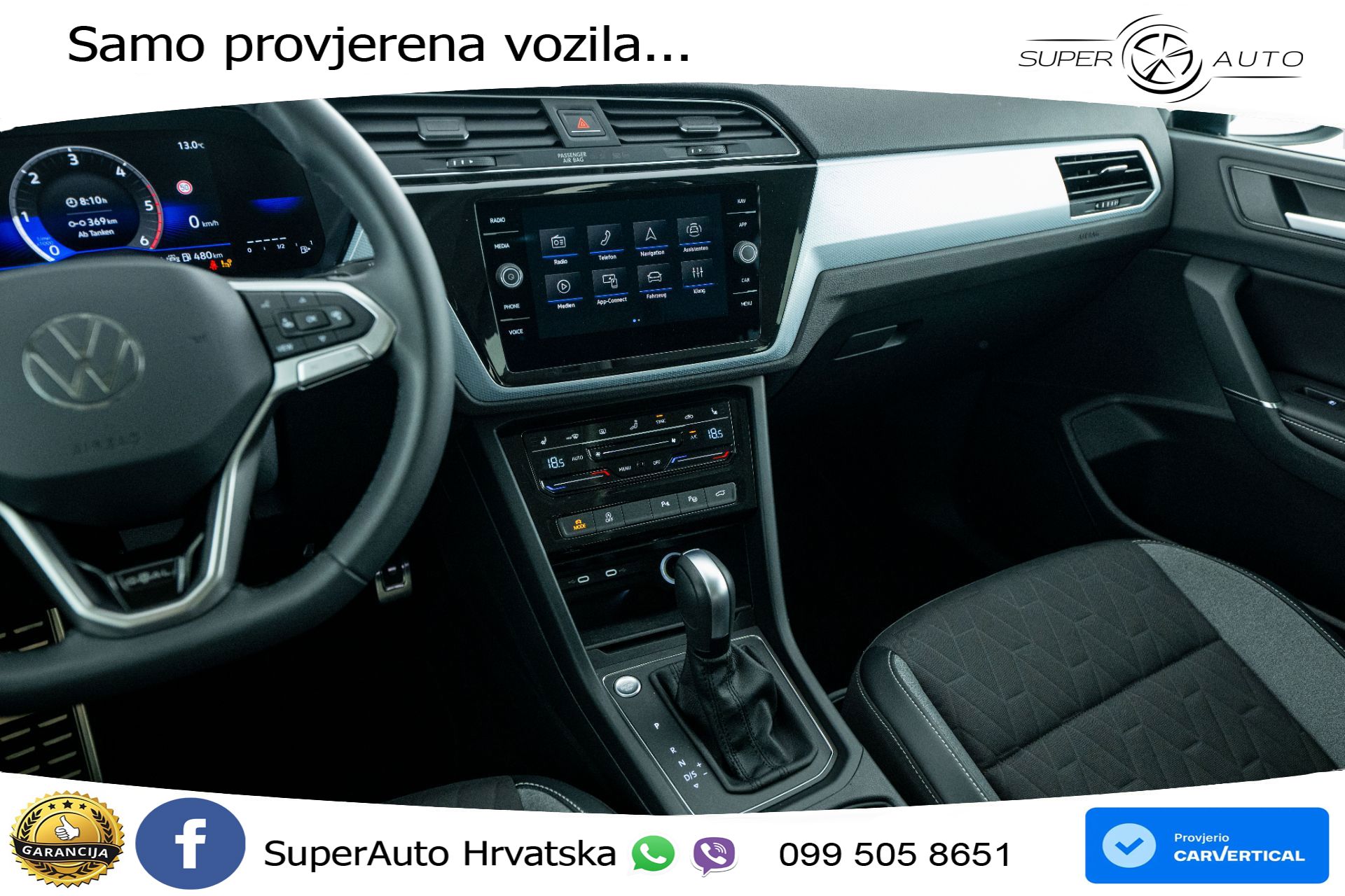 VW Touran 2.0 TDI DSG Comfortline 150 KS, 7-SJED+ACC+GR SJED+VIRT+NAVI