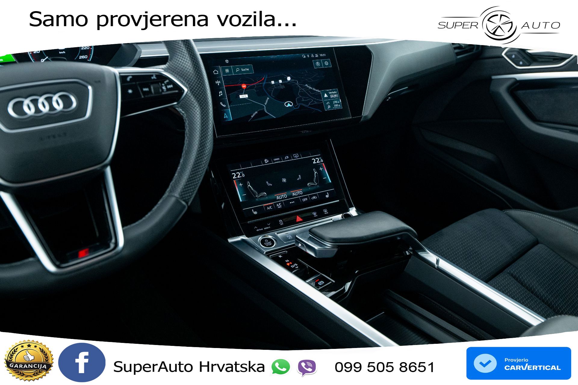 Audi Q8 e-tron 55 quattro 2x S line 408 KS, ZRAČNI+ACC+KAM+GR SJED+VIRT+NAVI
