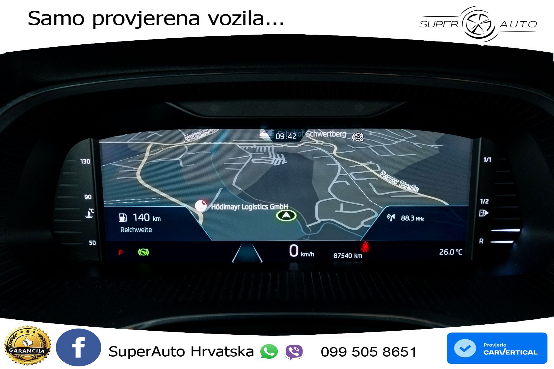 Škoda Octavia Combi 2.0 TDI DSG Ambition 150 KS, LED+ACC+KAM+VIRT+PDC