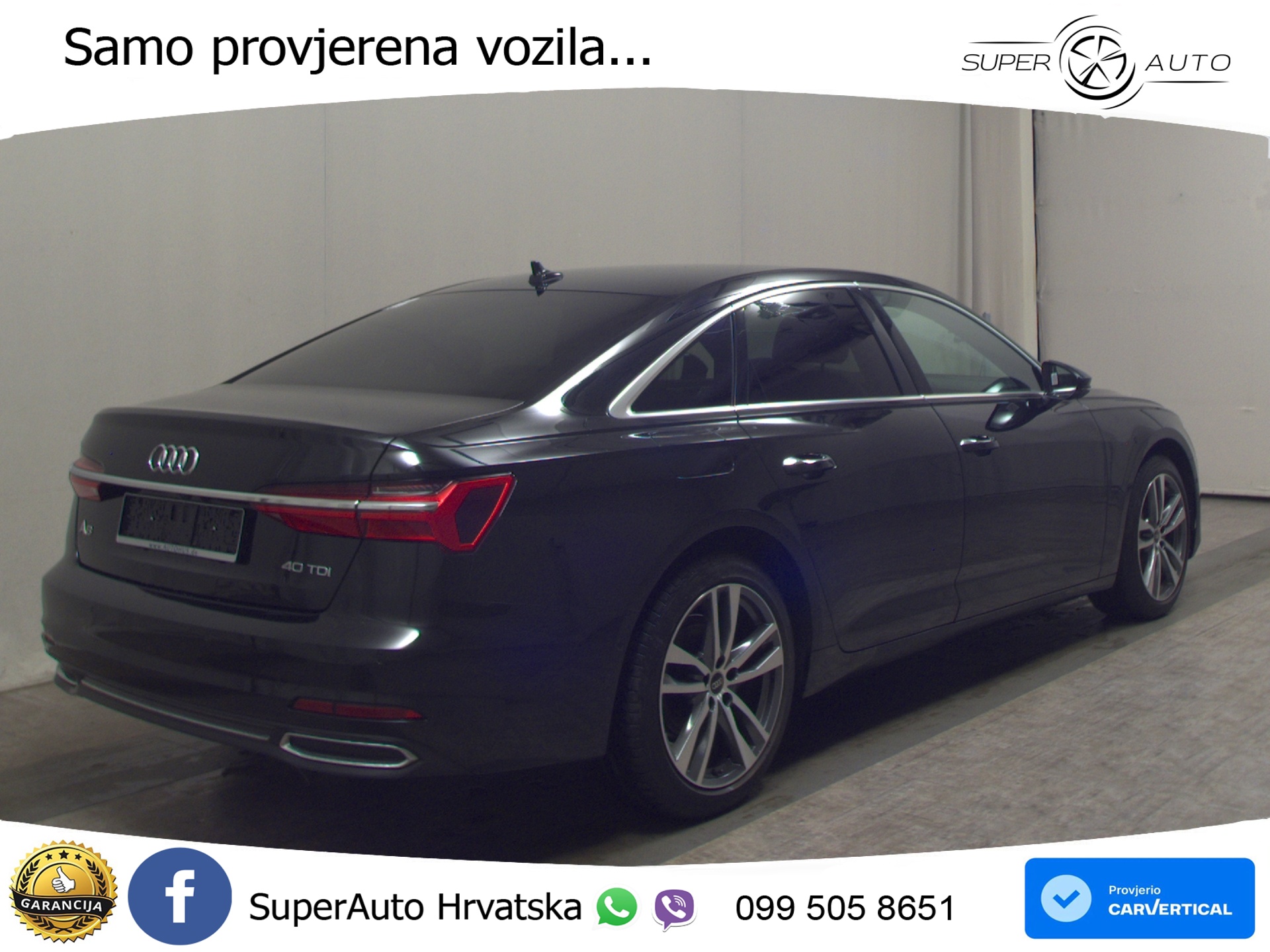 Audi A6 2.0 TDI S tronic 204 KS, LED+ACC+GR SJED+360+VIRT