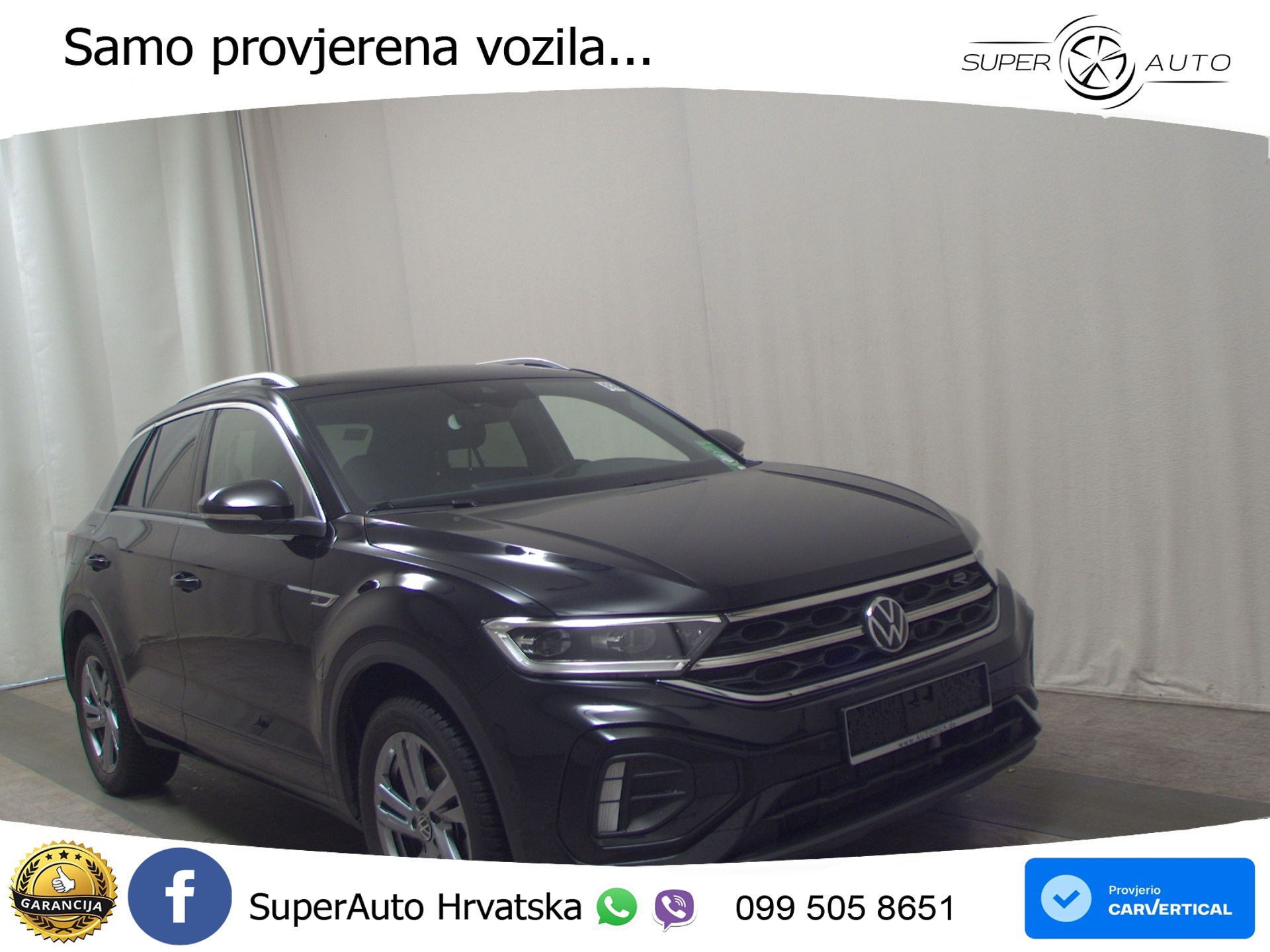 VW T-Roc 1.0 TSI R Line 116 KS, LED+ACC+GR SJED+KAM+PDC+VIRT