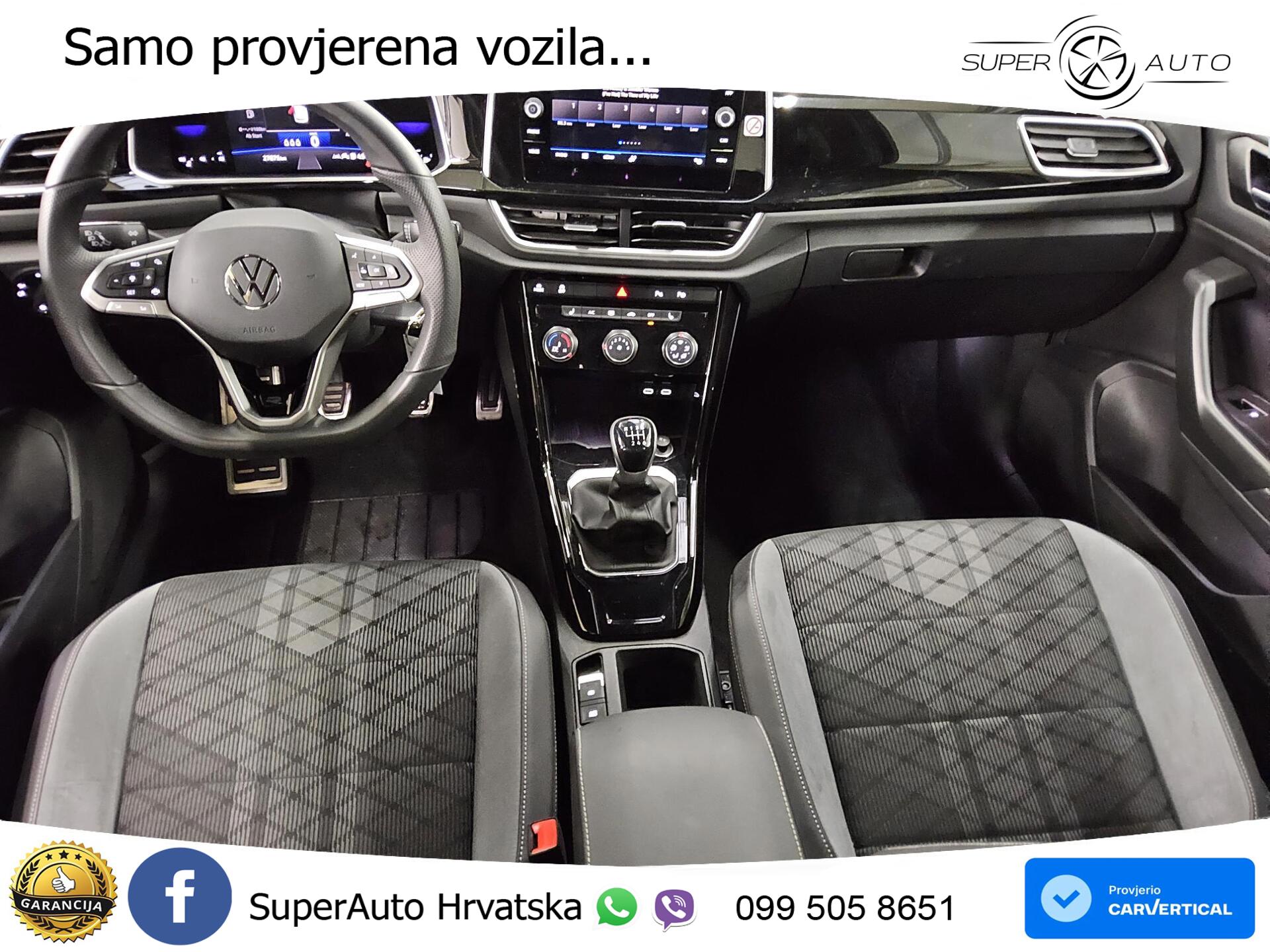 VW T-Roc 1.0 TSI R Line 116 KS, LED+ACC+GR SJED+KAM+PDC+VIRT