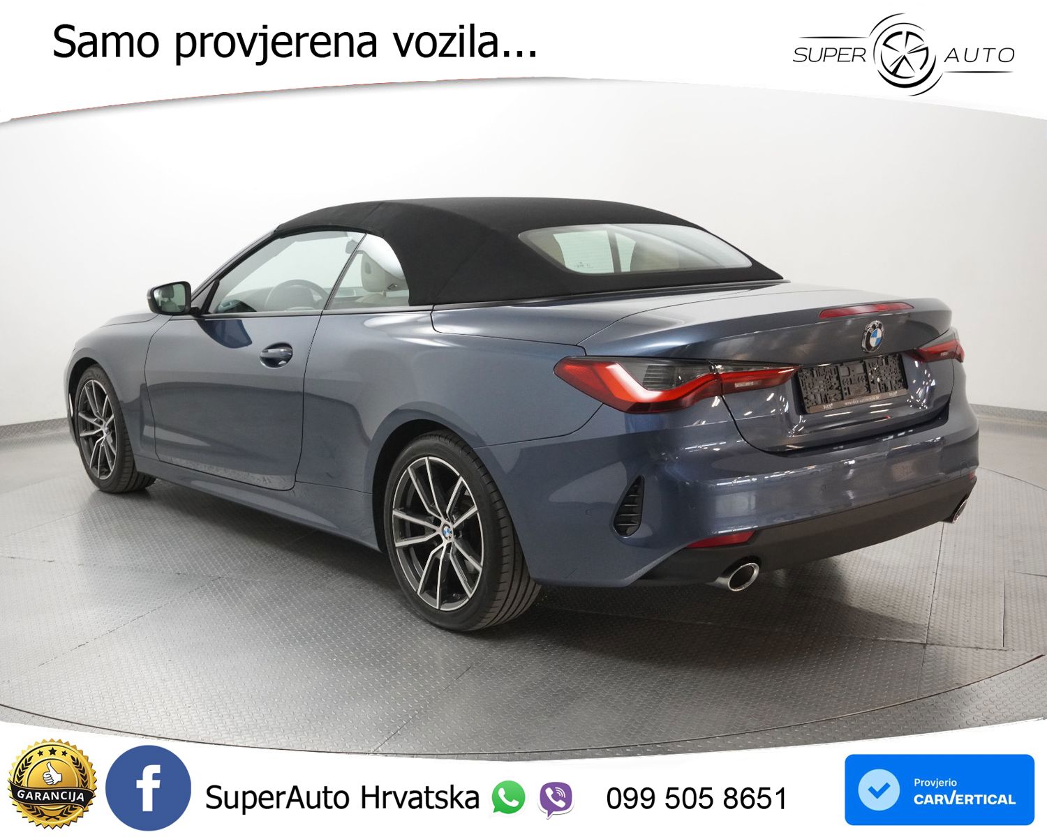 BMW 420d Cabrio Aut. 190 KS, LED+KAM+GR SJED+VIRT+ASIST