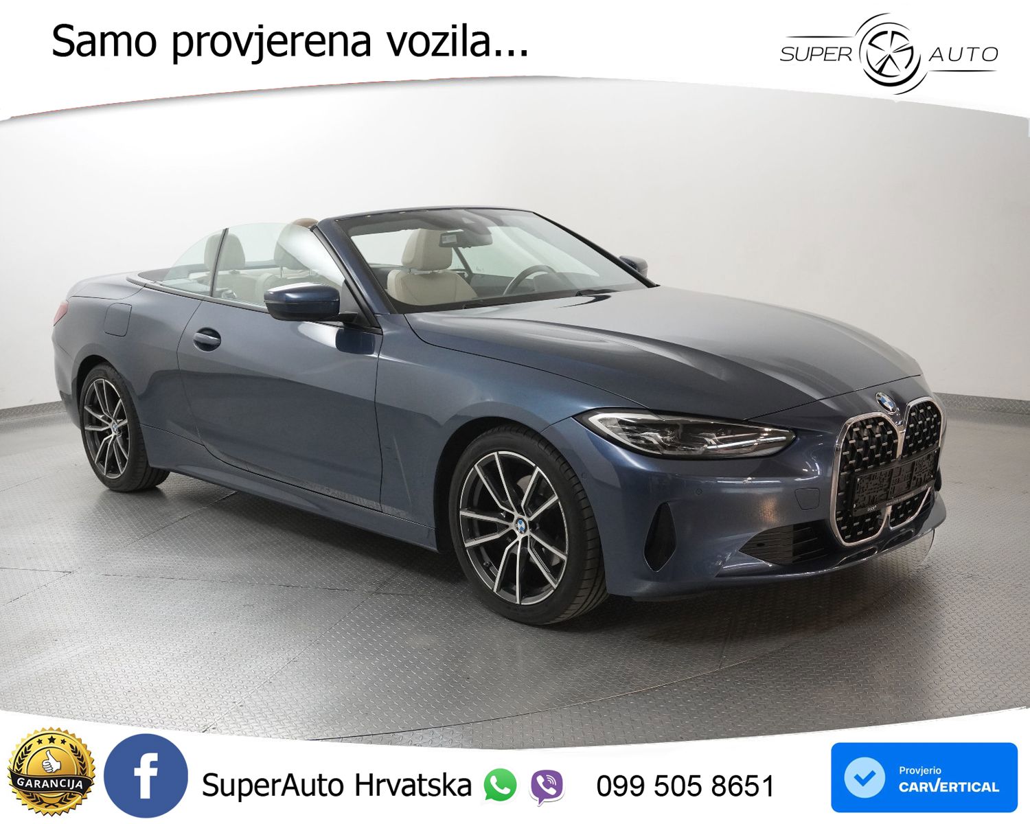 BMW 420d Cabrio Aut. 190 KS, LED+KAM+GR SJED+VIRT+ASIST