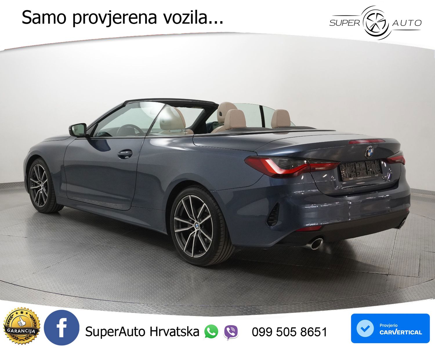 BMW 420d Cabrio Aut. 190 KS, LED+KAM+GR SJED+VIRT+ASIST