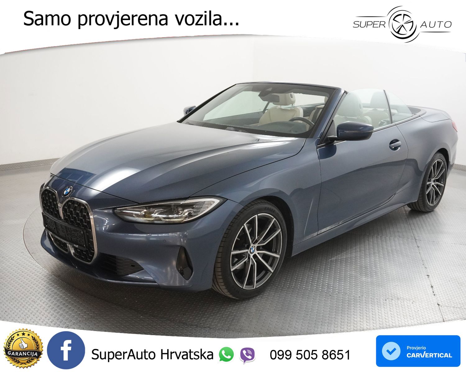 BMW 420d Cabrio Aut. 190 KS, LED+KAM+GR SJED+VIRT+ASIST