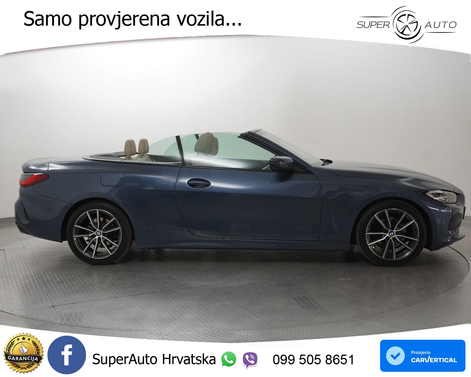 BMW 420d Cabrio Aut. 190 KS, LED+KAM+GR SJED+VIRT+ASIST