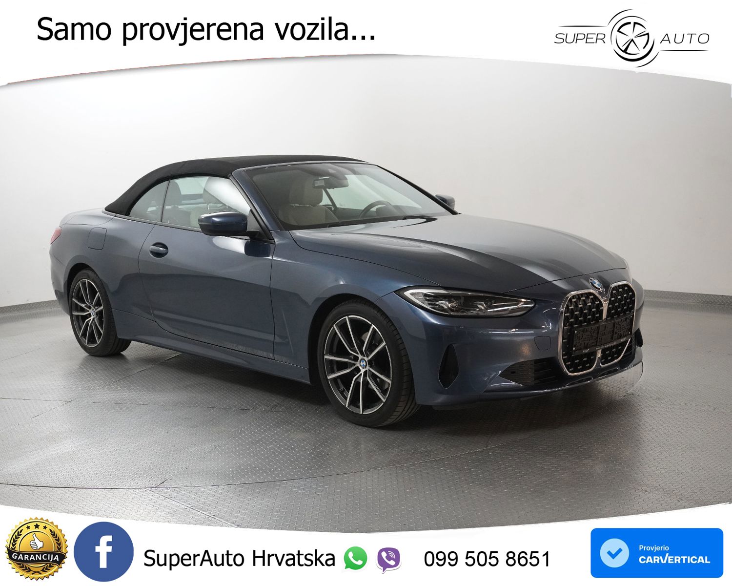 BMW 420d Cabrio Aut. 190 KS, LED+KAM+GR SJED+VIRT+ASIST