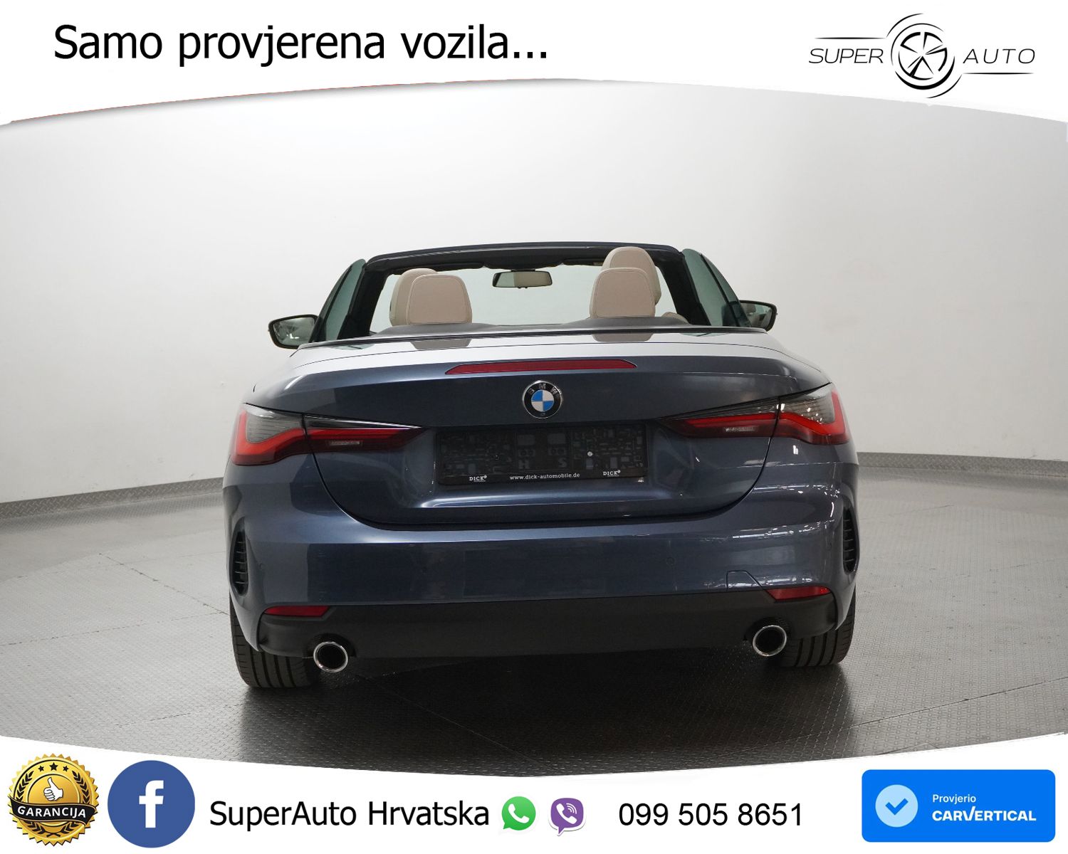 BMW 420d Cabrio Aut. 190 KS, LED+KAM+GR SJED+VIRT+ASIST