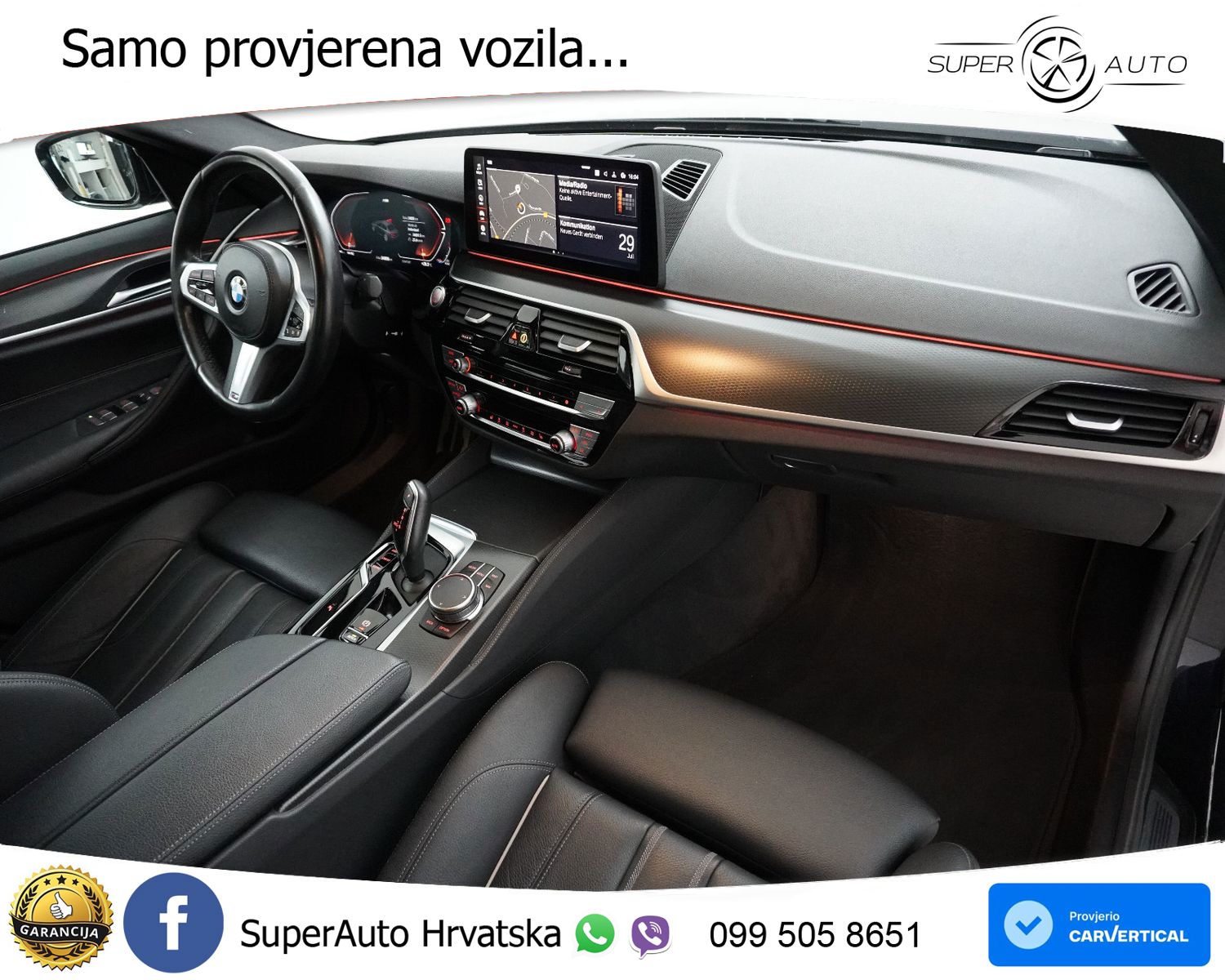 BMW 520i Aut. M Sport 184 KS, LED+KAM+GR SJED+VIRT+ASIST