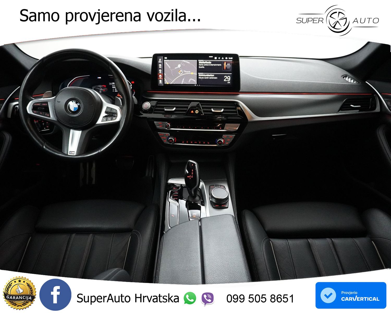 BMW 520i Aut. M Sport 184 KS, LED+KAM+GR SJED+VIRT+ASIST