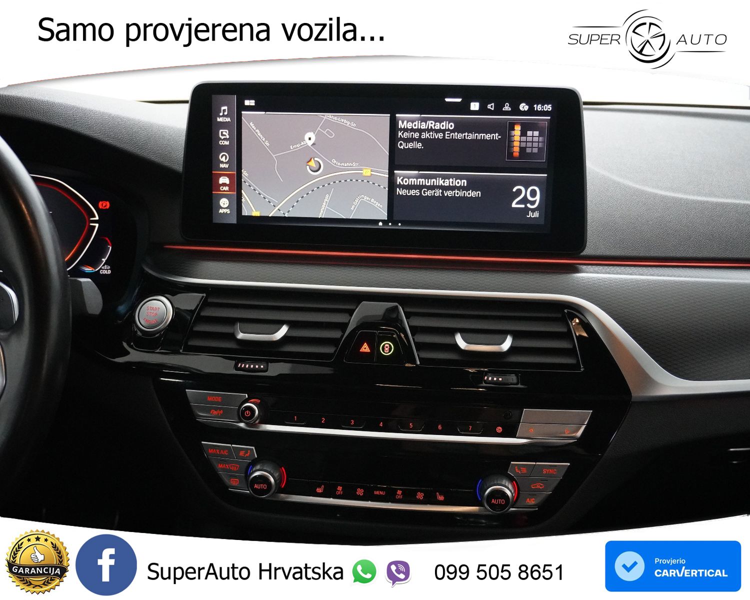 BMW 520i Aut. M Sport 184 KS, LED+KAM+GR SJED+VIRT+ASIST