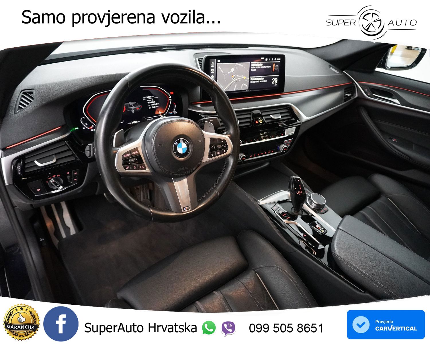 BMW 520i Aut. M Sport 184 KS, LED+KAM+GR SJED+VIRT+ASIST