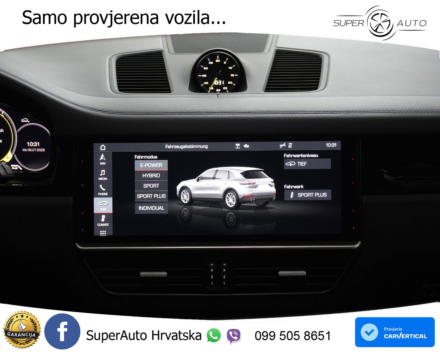 Porsche Cayenne 3.0 E-Hybrid PDK Sport Design 462 KS, ZRAČNI+LED+GR SJED+KAM