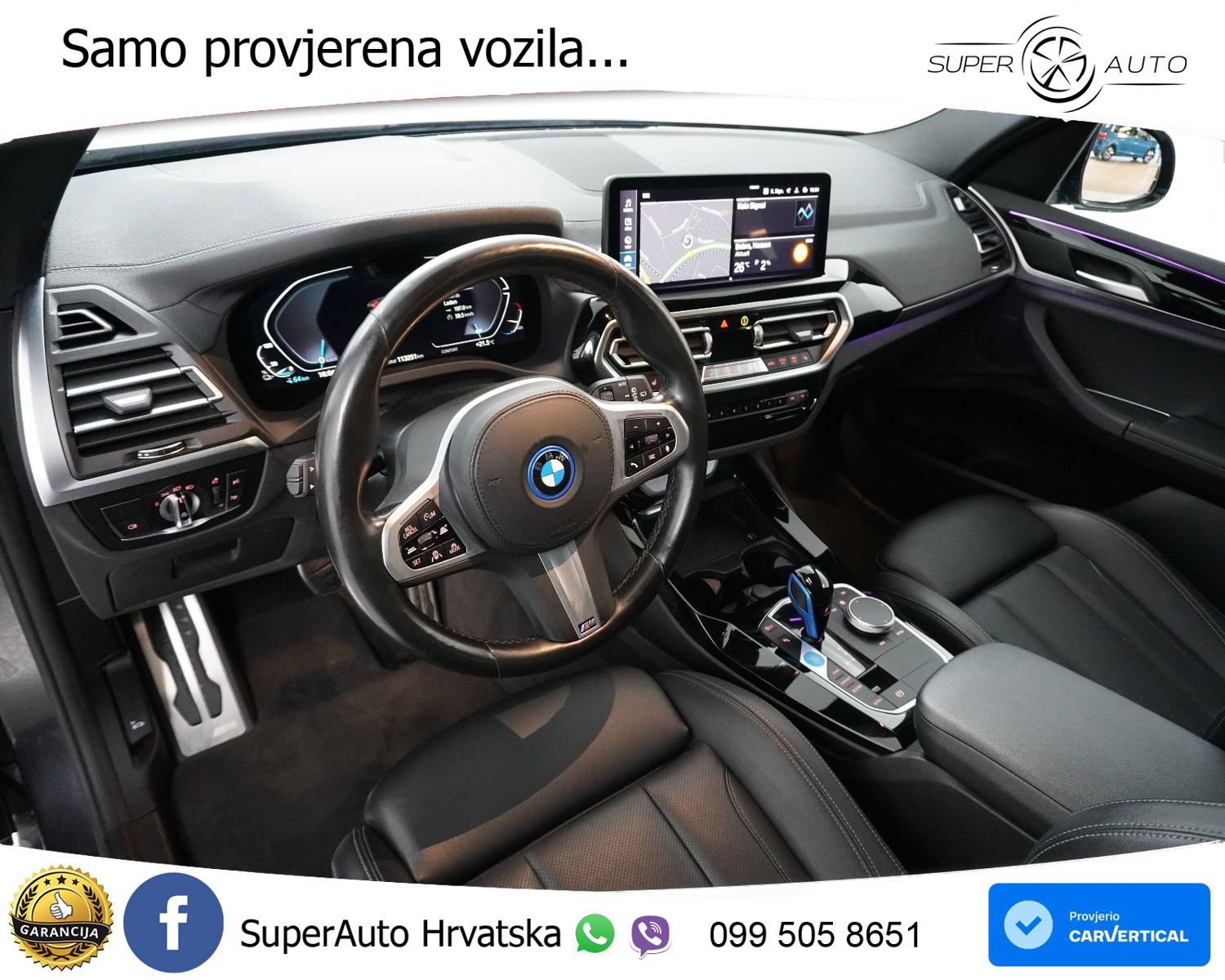BMW iX3 80 kWh M Sport 286 KS, ACC+LED+KAM+GR SJED+PANO+VIRT