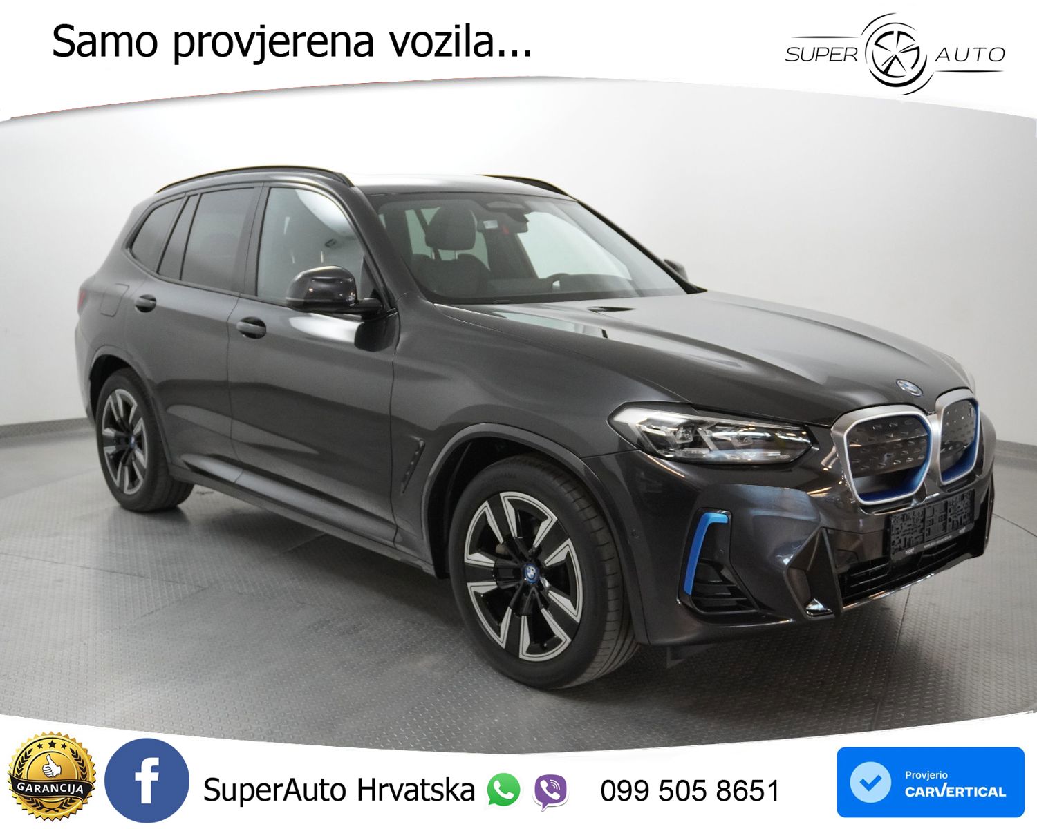 BMW iX3 80 kWh M Sport 286 KS, ACC+LED+KAM+GR SJED+PANO+VIRT