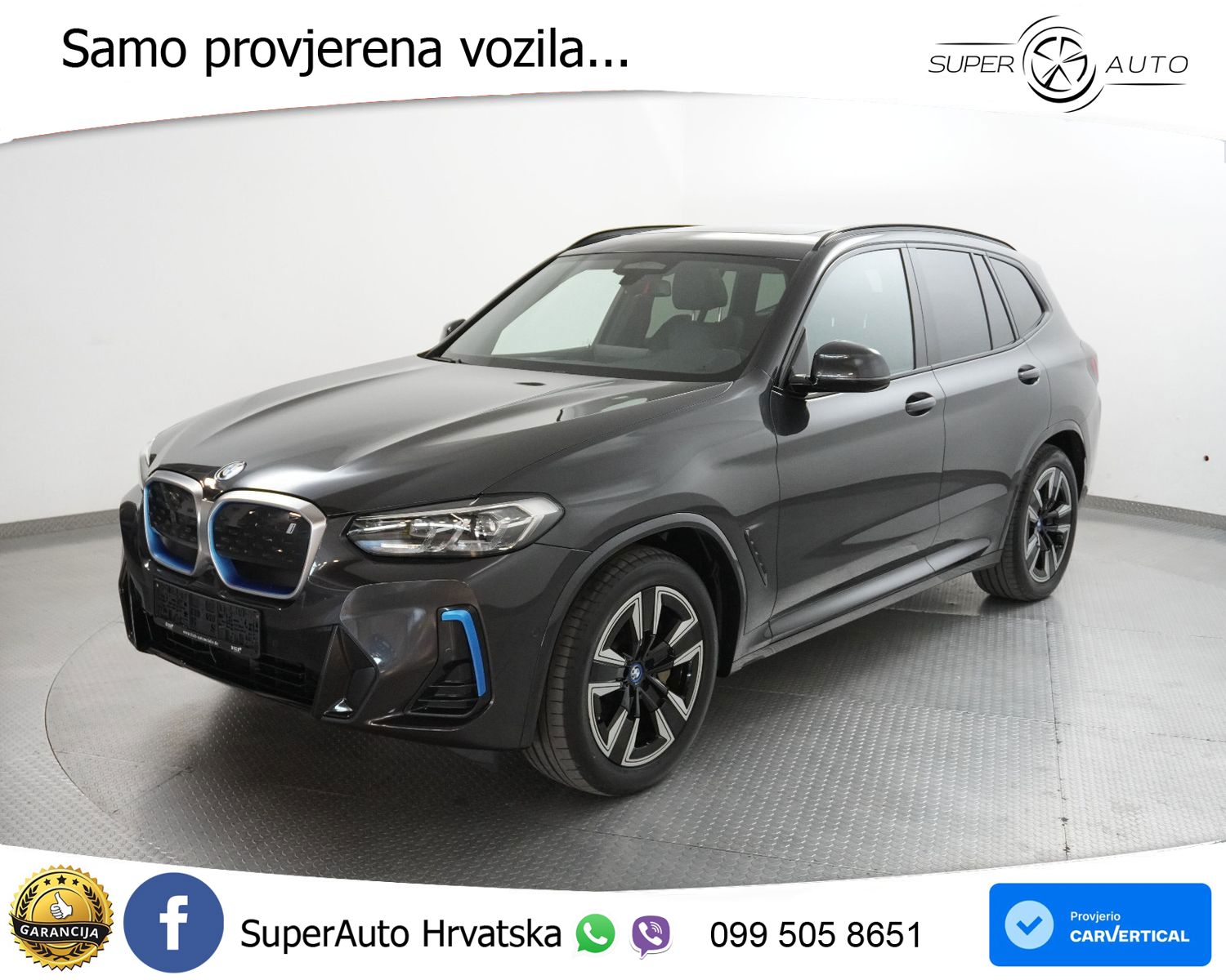 BMW iX3 80 kWh M Sport 286 KS, ACC+LED+KAM+GR SJED+PANO+VIRT