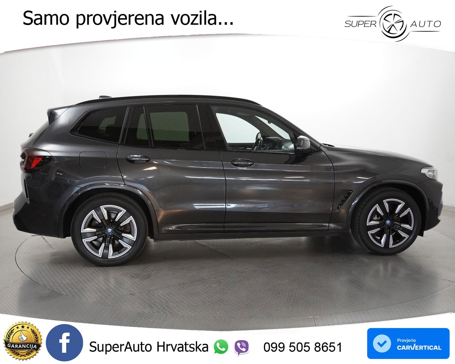 BMW iX3 80 kWh M Sport 286 KS, ACC+LED+KAM+GR SJED+PANO+VIRT
