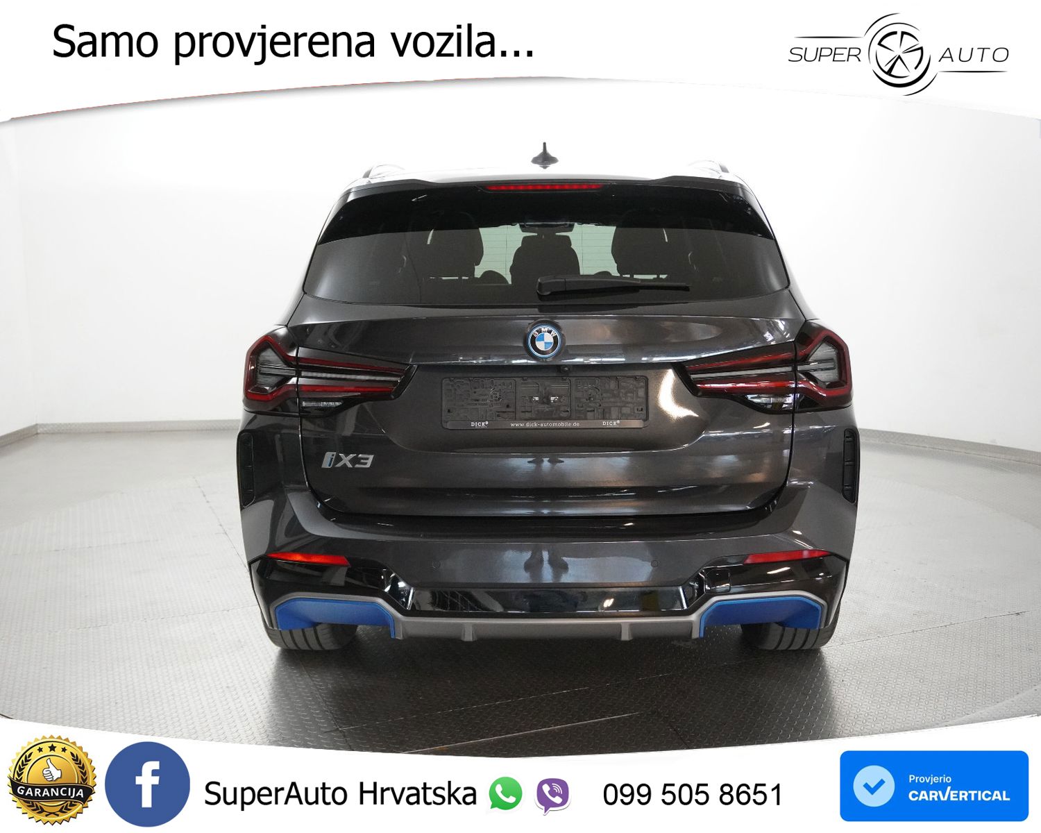 BMW iX3 80 kWh M Sport 286 KS, ACC+LED+KAM+GR SJED+PANO+VIRT