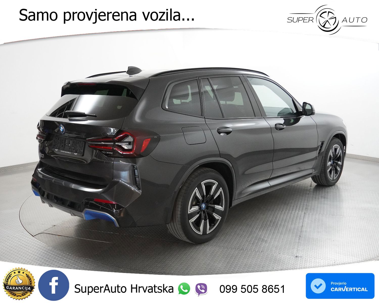 BMW iX3 80 kWh M Sport 286 KS, ACC+LED+KAM+GR SJED+PANO+VIRT